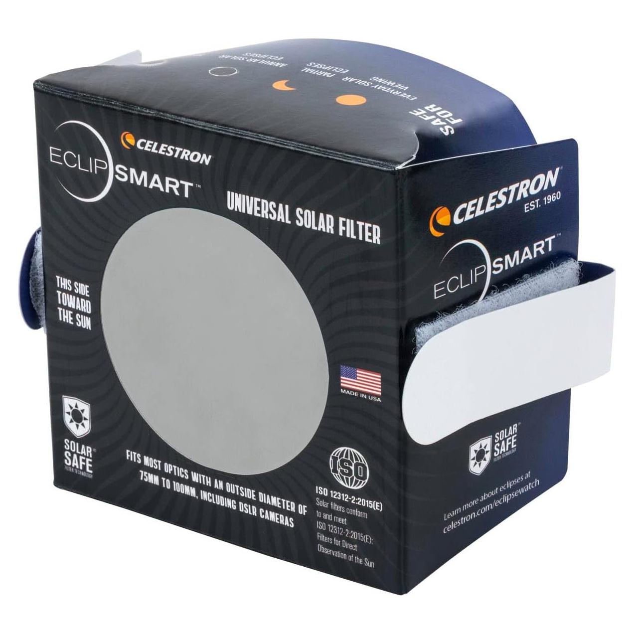 Filtro Solar EclipSmart Celestron para Telescopios y Cámaras DSLR