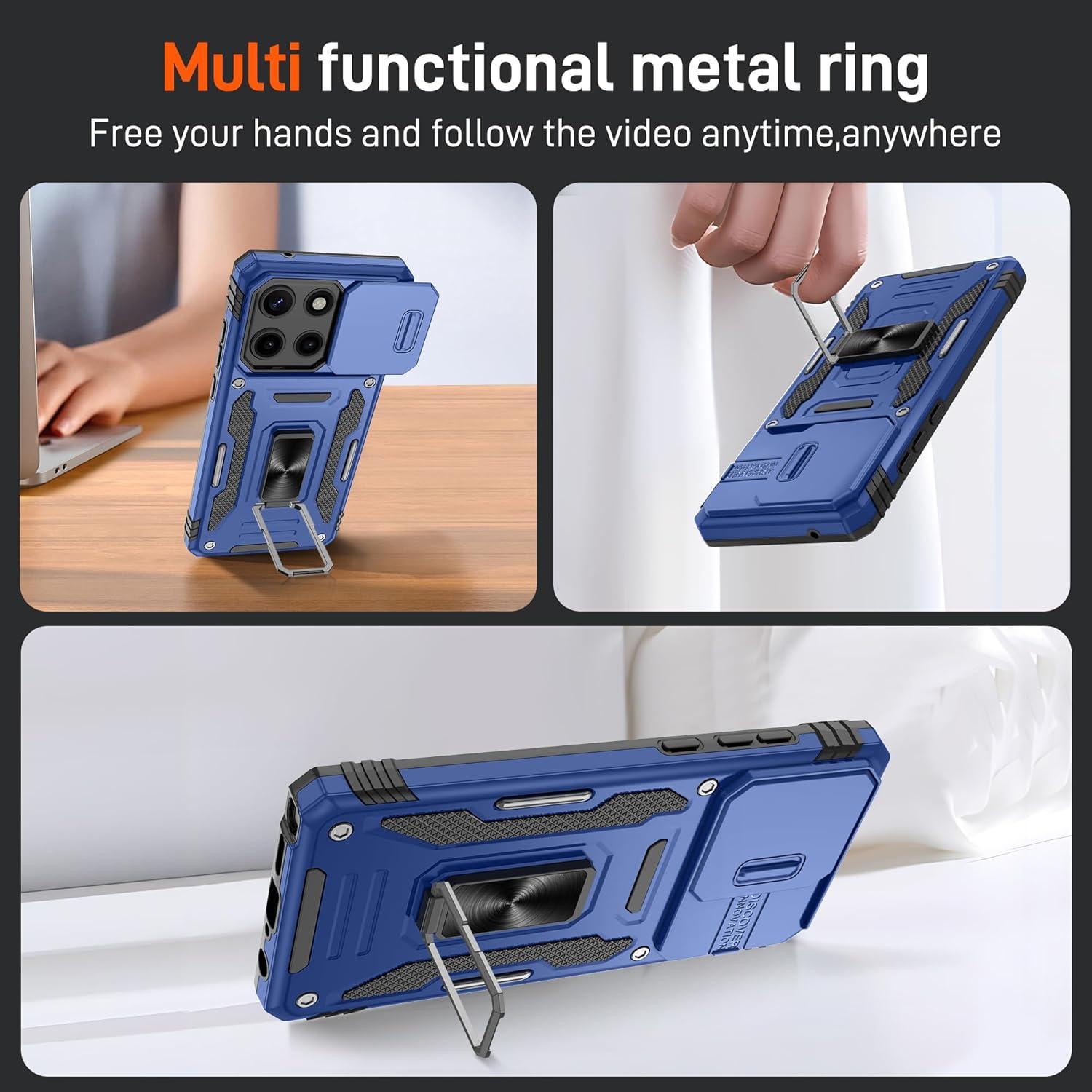 Funda Gritup para Moto G Stylus 5G 2025 con Soporte y Protectores