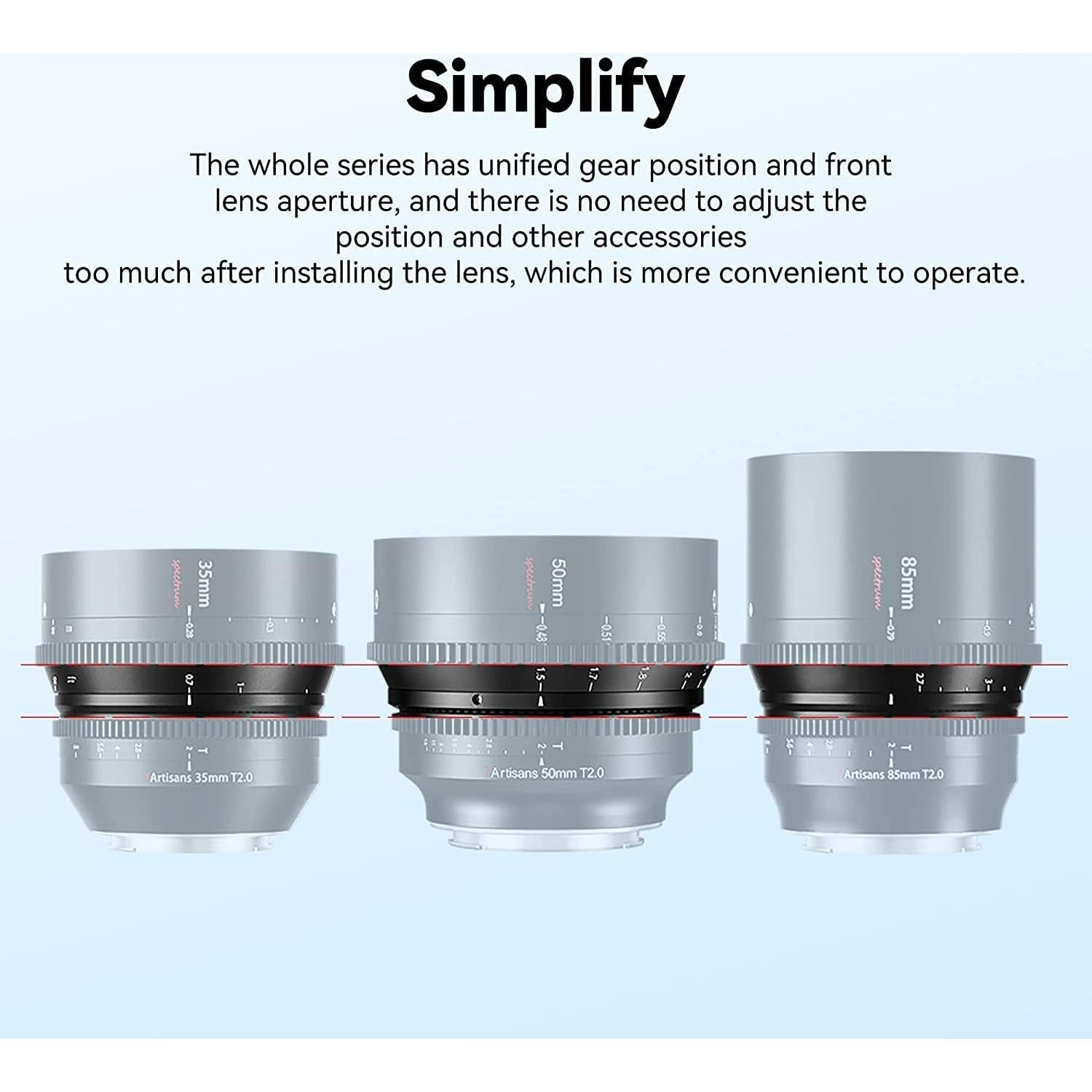 Lente de Cine 7artisans 85mm T2.0 para Cámara Sony E-Mount