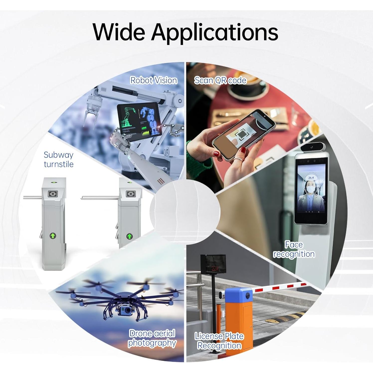 Módulo de Cámara USB 1MP Yosoo 72° FOV Chip OV9732