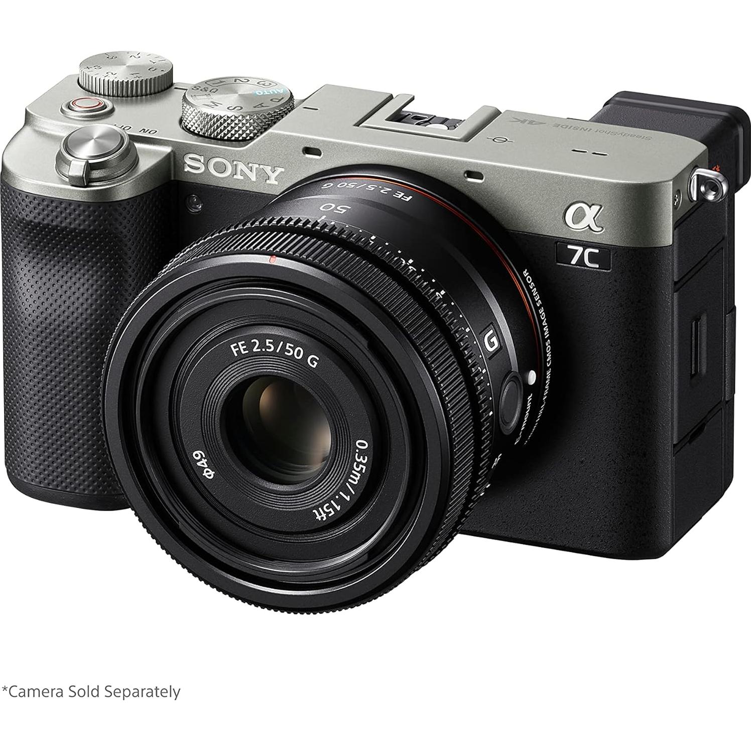 Lente Sony FE 50mm F2.5 G Ultra-Compacto 173.9g