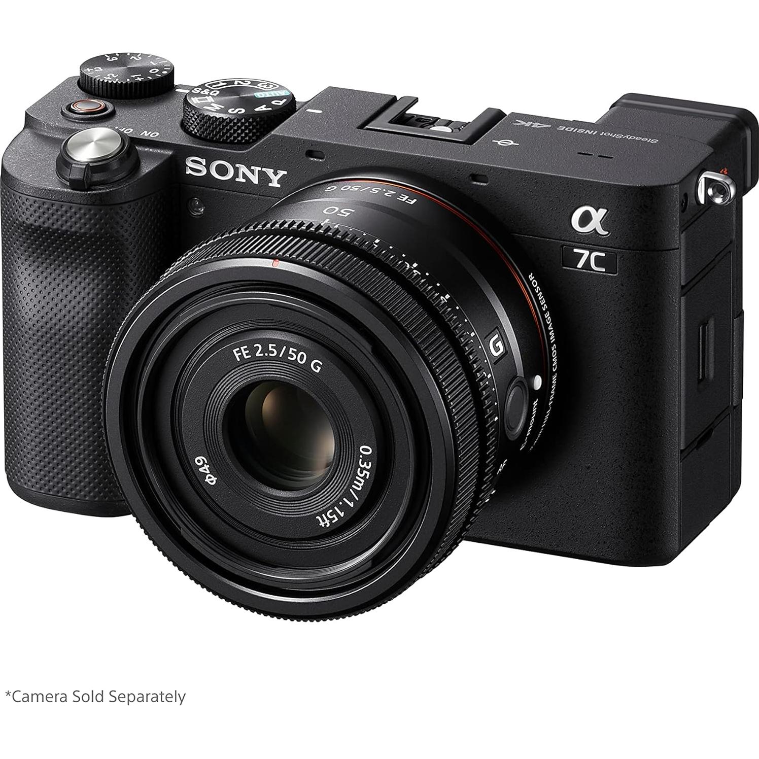 Lente Sony FE 50mm F2.5 G Ultra-Compacto 173.9g