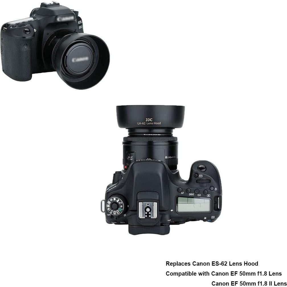 Filtro de lente JJC LH-62 para Canon EF 50mm f/1.8 - Negro