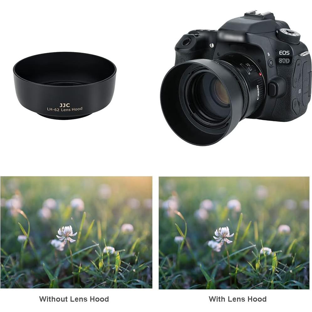 Filtro de lente JJC LH-62 para Canon EF 50mm f/1.8 - Negro