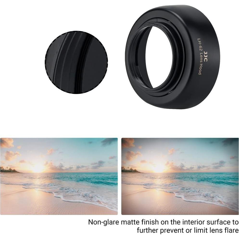 Filtro de lente JJC LH-62 para Canon EF 50mm f/1.8 - Negro