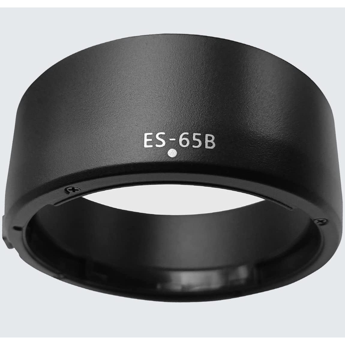 Capucha de lente ES-65B + tapa 43mm para Canon RF 50mm f/1.8
