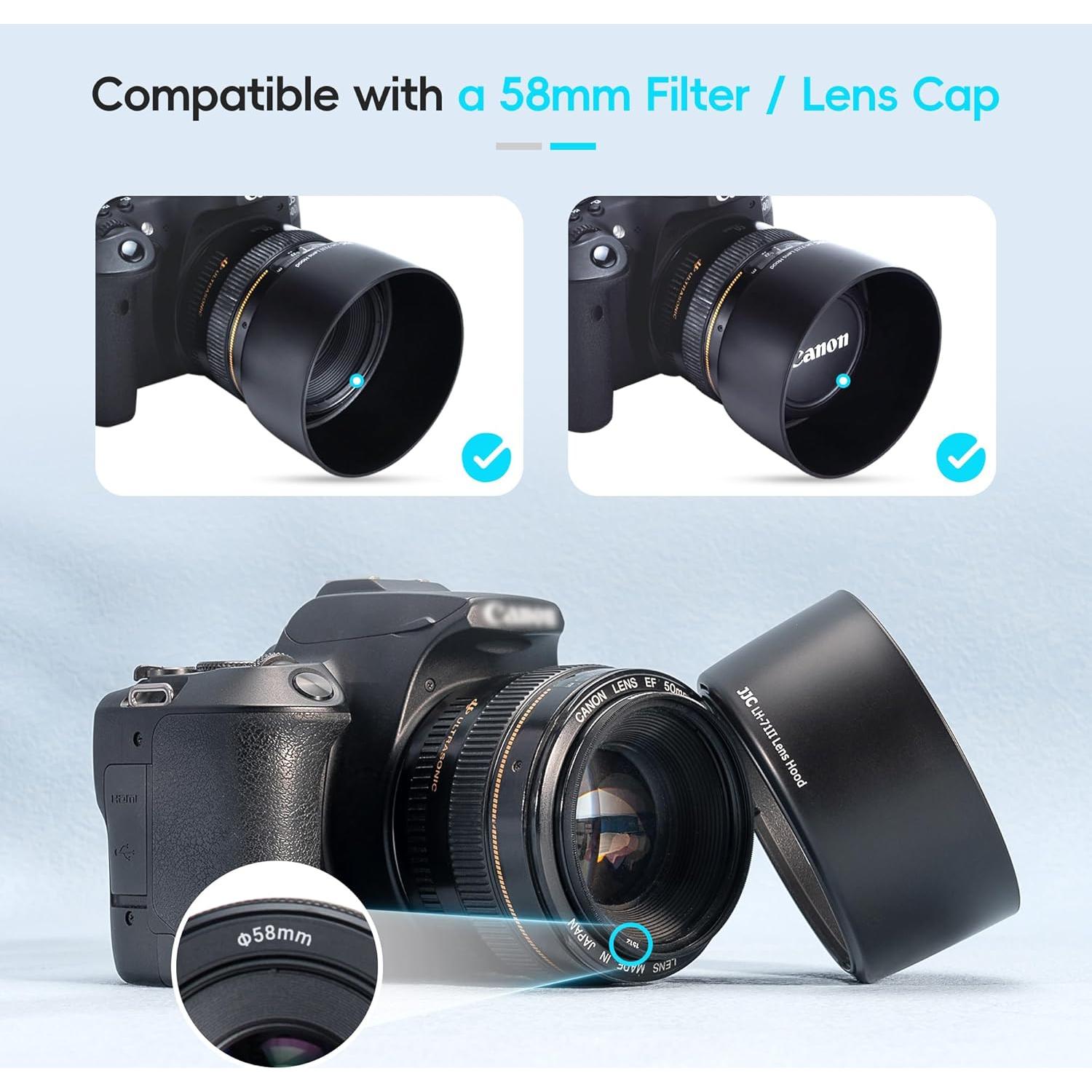 Parasol JJC LH-71II para Lente Canon EF 50mm f/1.4 USM