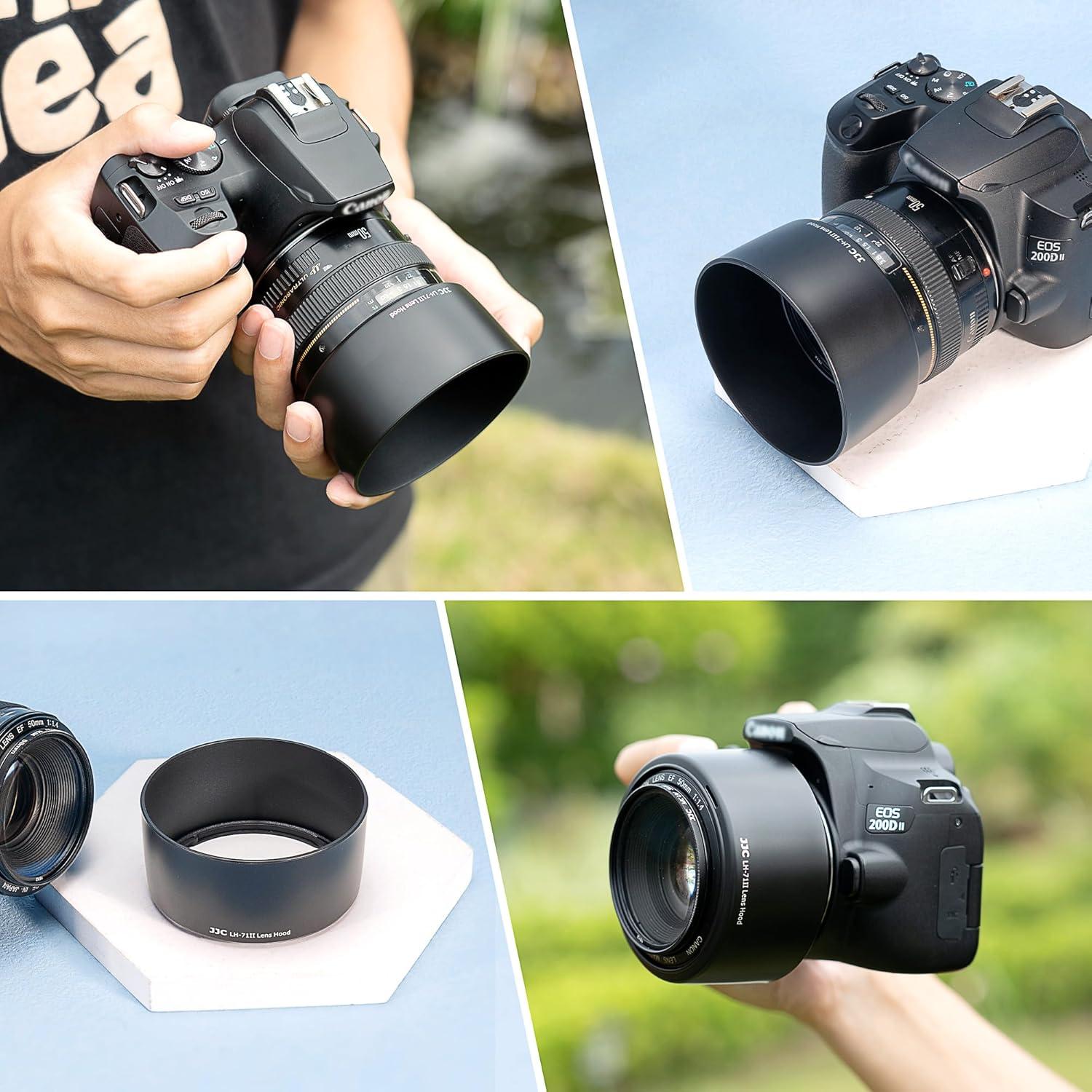 Parasol JJC LH-71II para Lente Canon EF 50mm f/1.4 USM