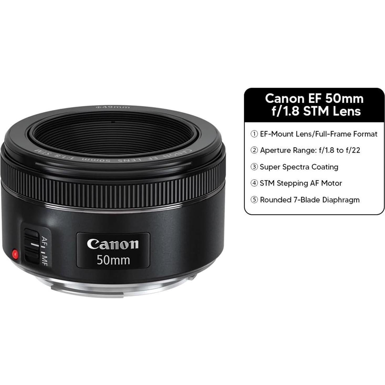 Cámara DSLR Canon EOS 6D Mark II + 3 Lentes + Accesorios