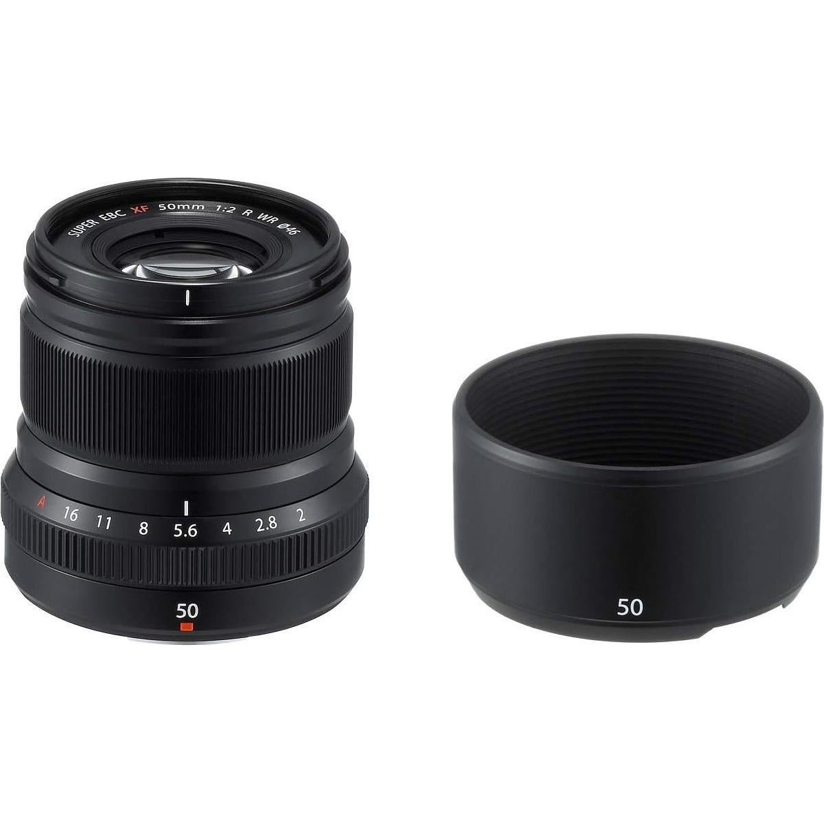 Lente Fujifilm XF50mm F2 R WR - Negro, 76mm, Resistente al Agua