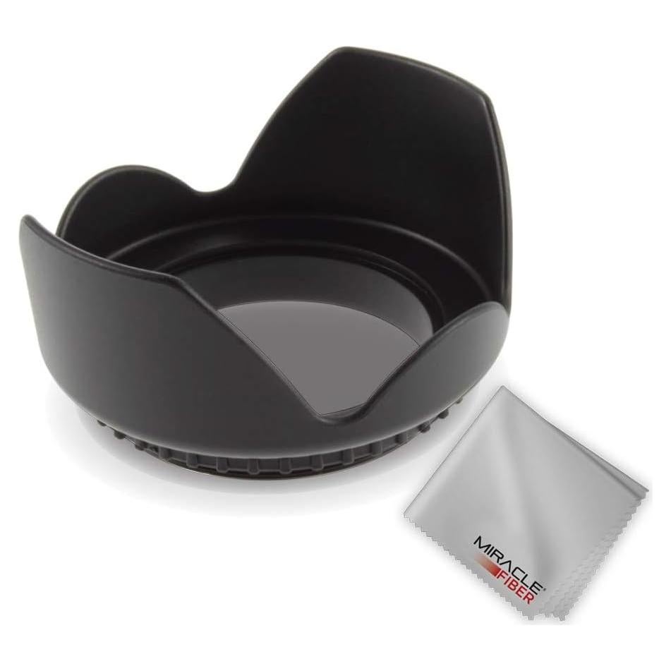 Capucha de lente tulipán 52MM Zeikos + paño microfibra