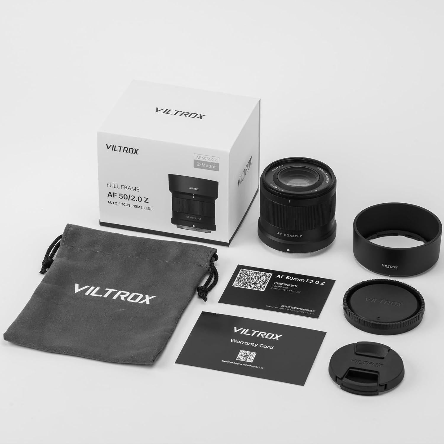 Lente Viltrox 50mm F2.0 Z-Mount para Nikon Z, Autofocus