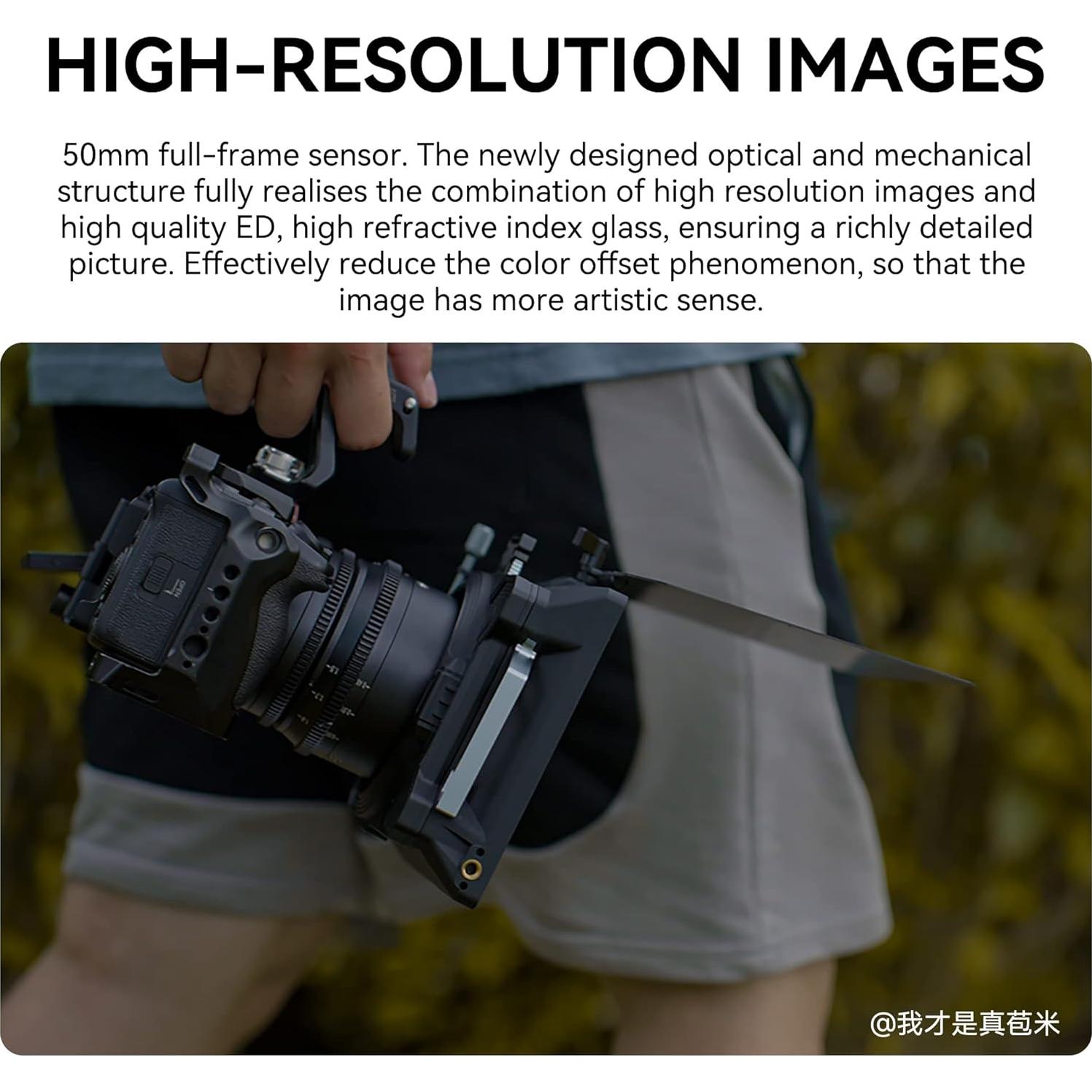 Lente Cine 50mm T2.0 7artisans para Canon RF - Enfoque Manual