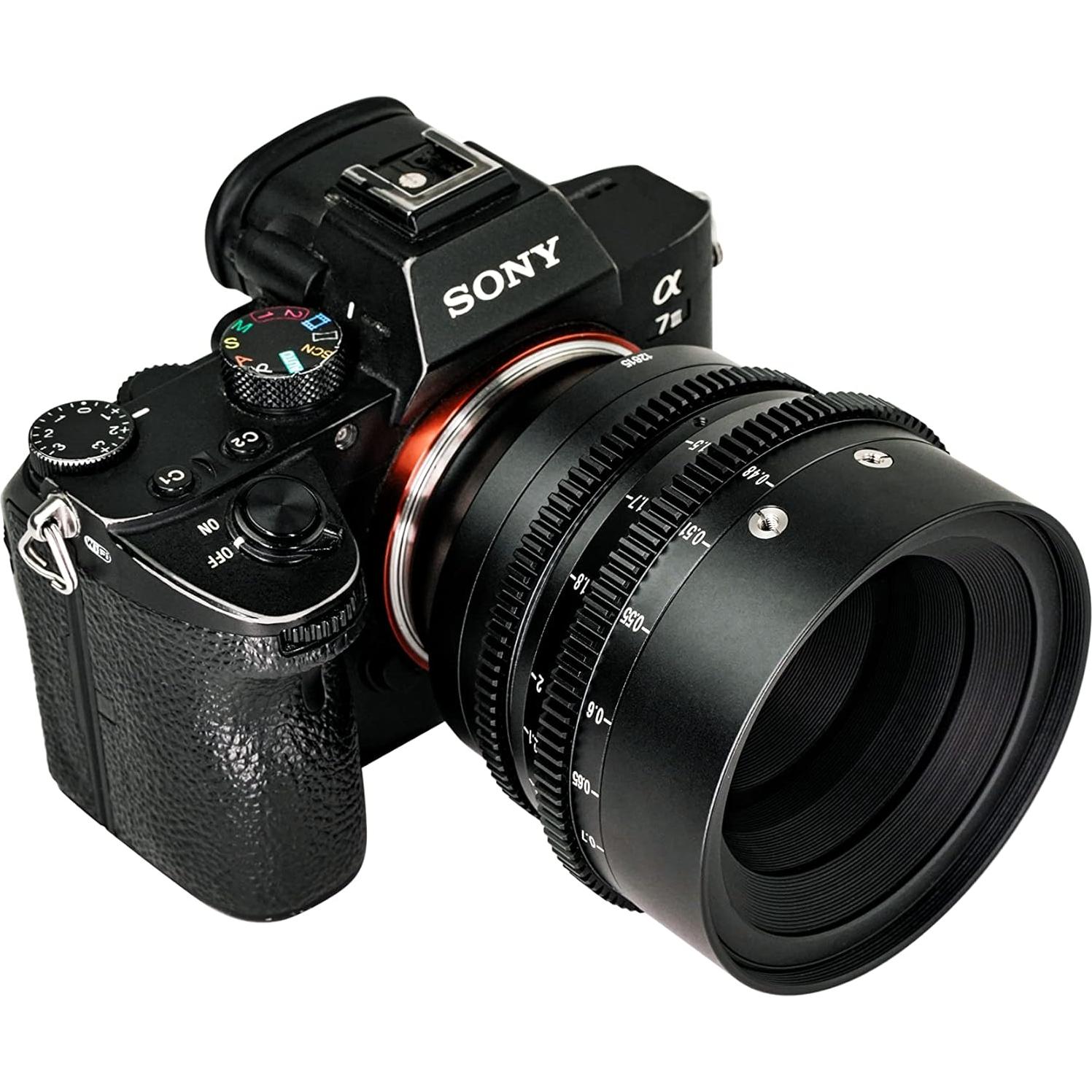 Lente Cine 50mm T2.0 7artisans para Canon RF - Enfoque Manual