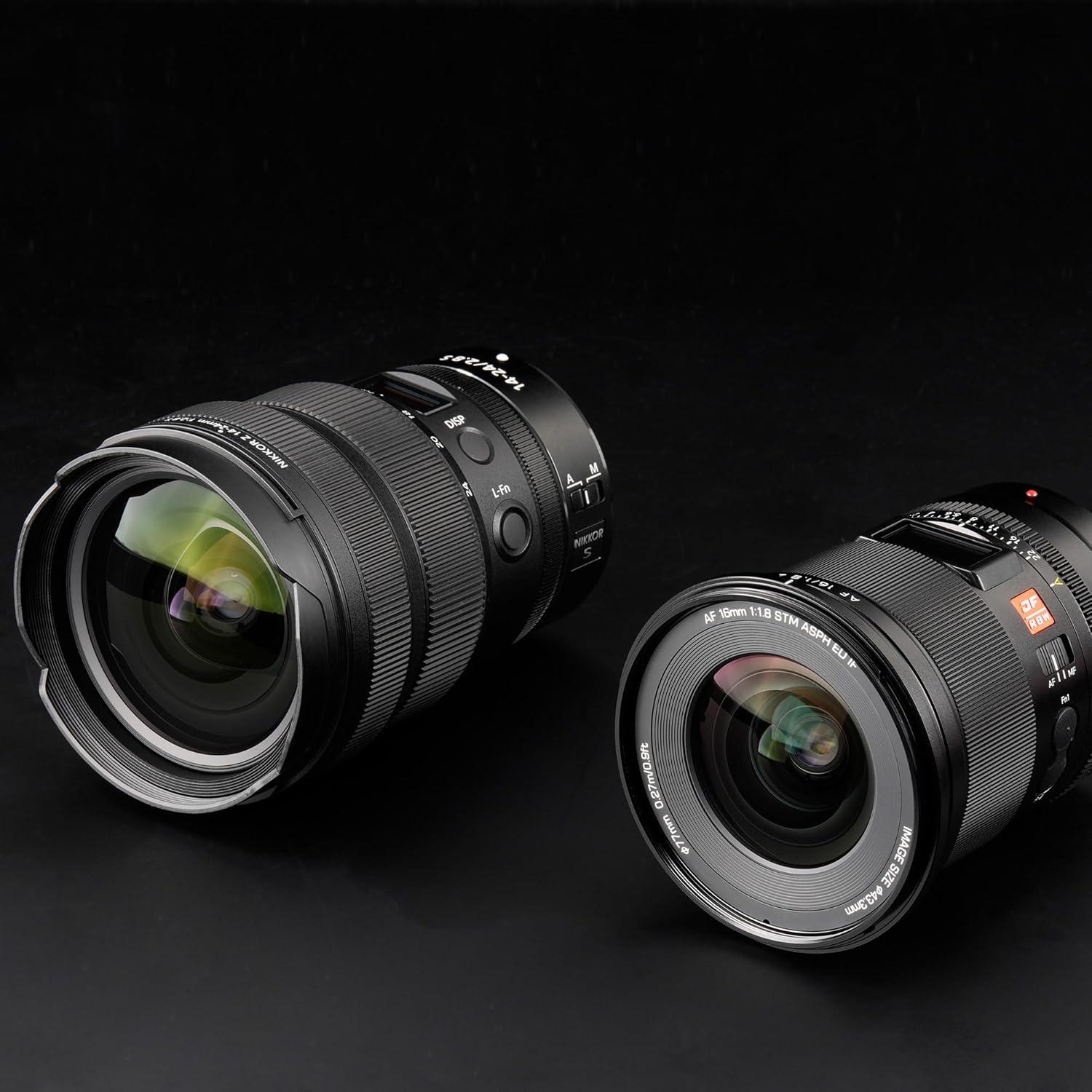 Lente Viltrox AF 16mm f/1.8 para Nikon Z - Compacta y Silenciosa