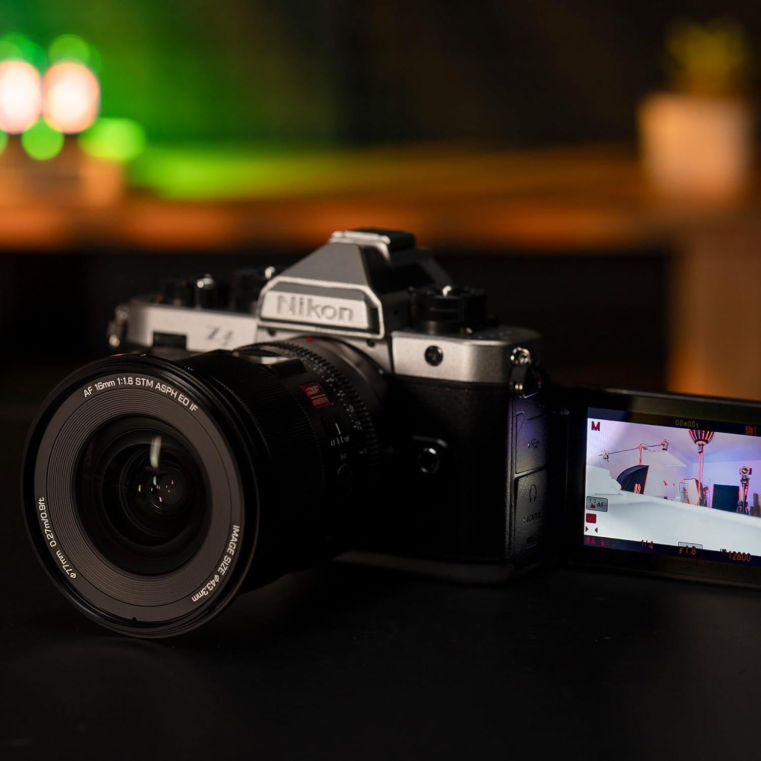 Lente Viltrox AF 16mm f/1.8 para Nikon Z - Compacta y Silenciosa