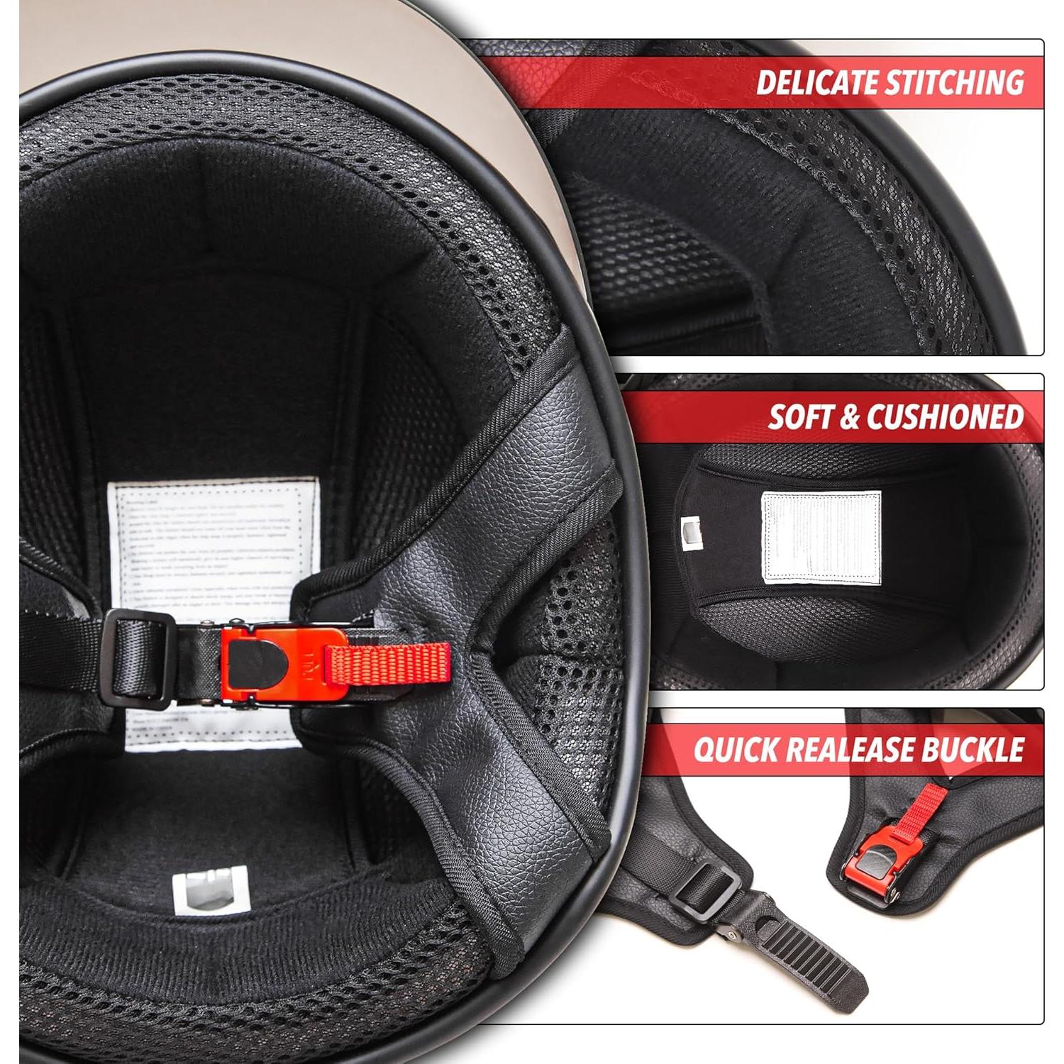 Casco Medio Rostro CARTMAN Calavera Azul X-Large DOT