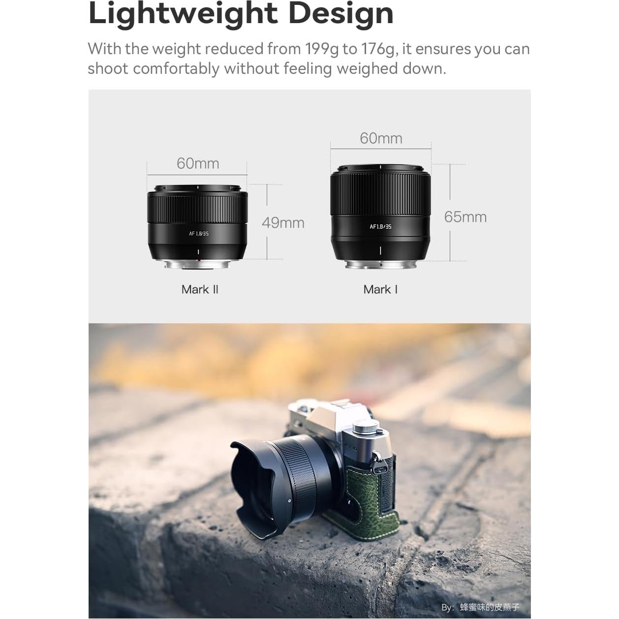 Lente TTartisan AF 35mm F1.8 II para Sony E - Negro