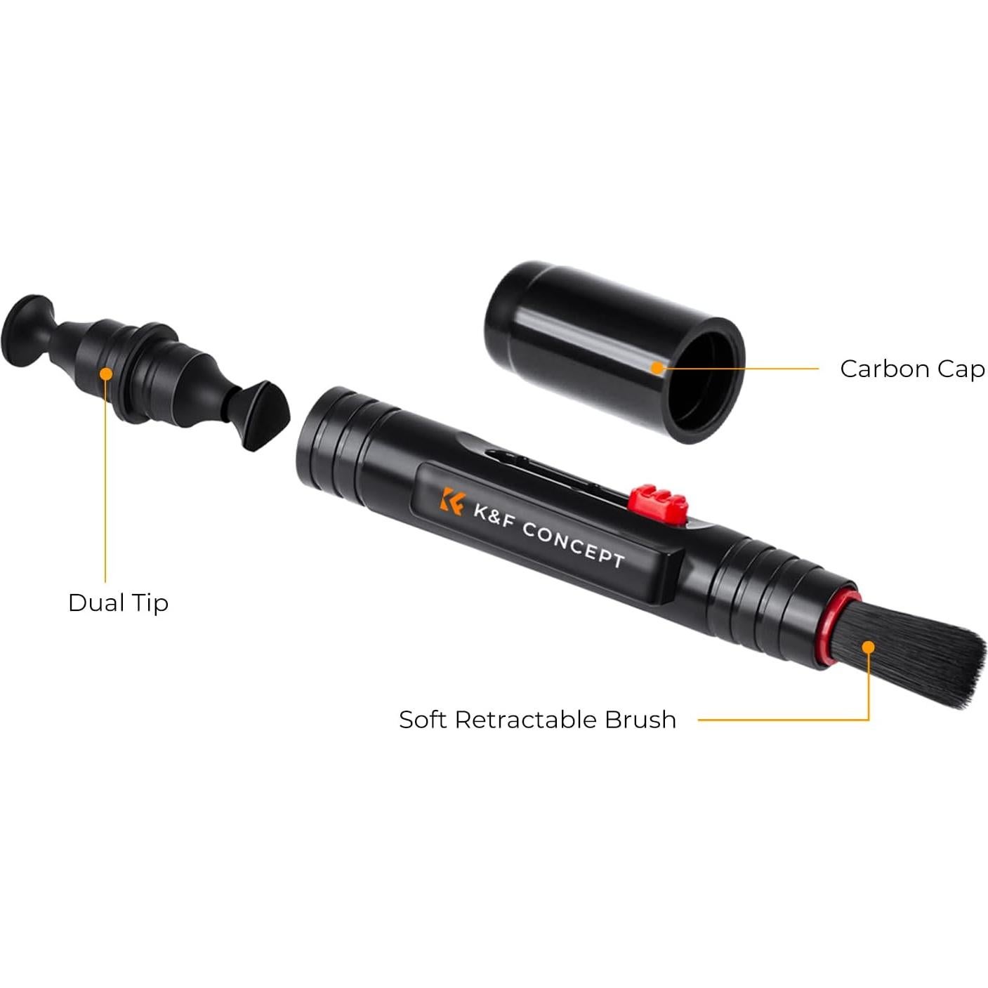 Bolígrafo de limpieza K&F Concept para lentes de cámaras y ópticas