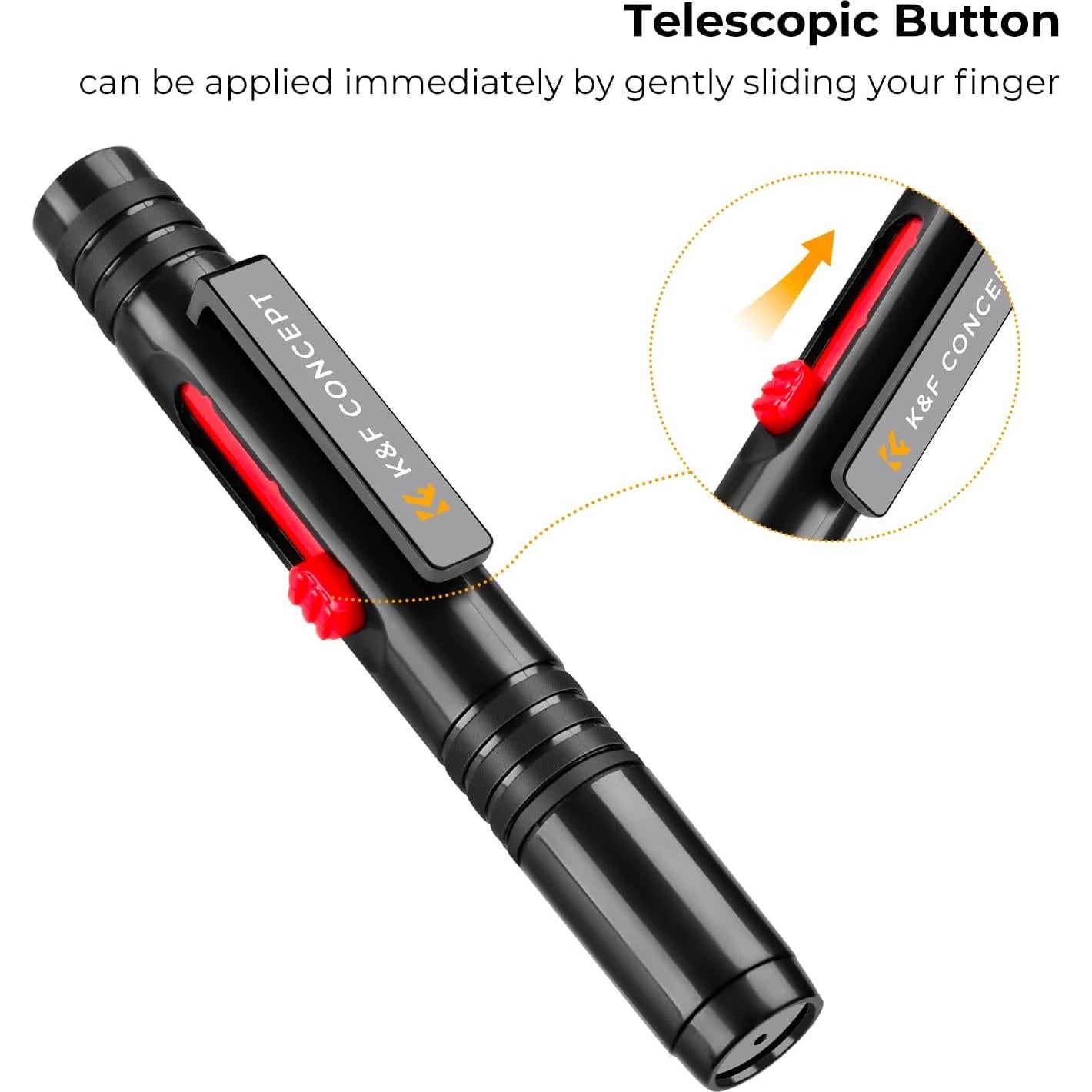 Bolígrafo de limpieza K&F Concept para lentes de cámaras y ópticas