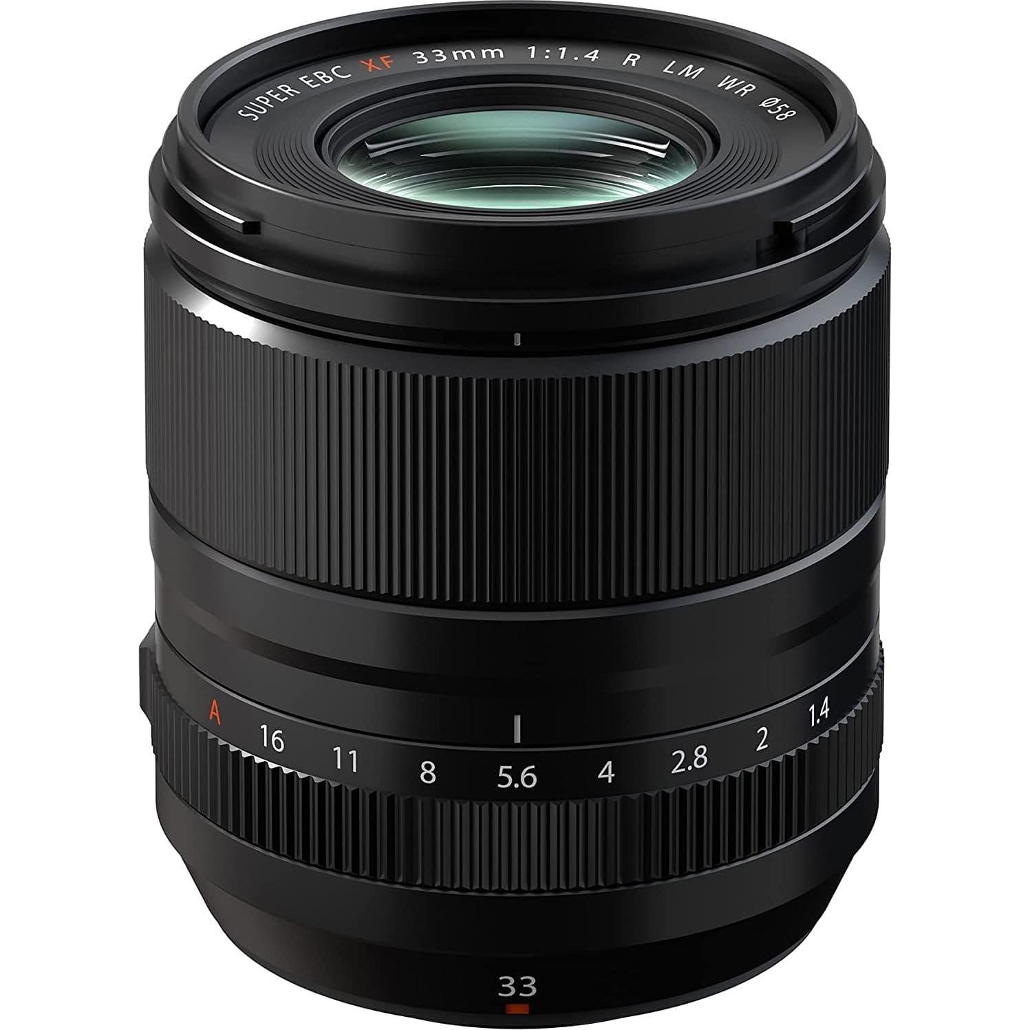 Lente Fujifilm XF 33mm F1.4 R LM WR - 360g, Resistente al Agua