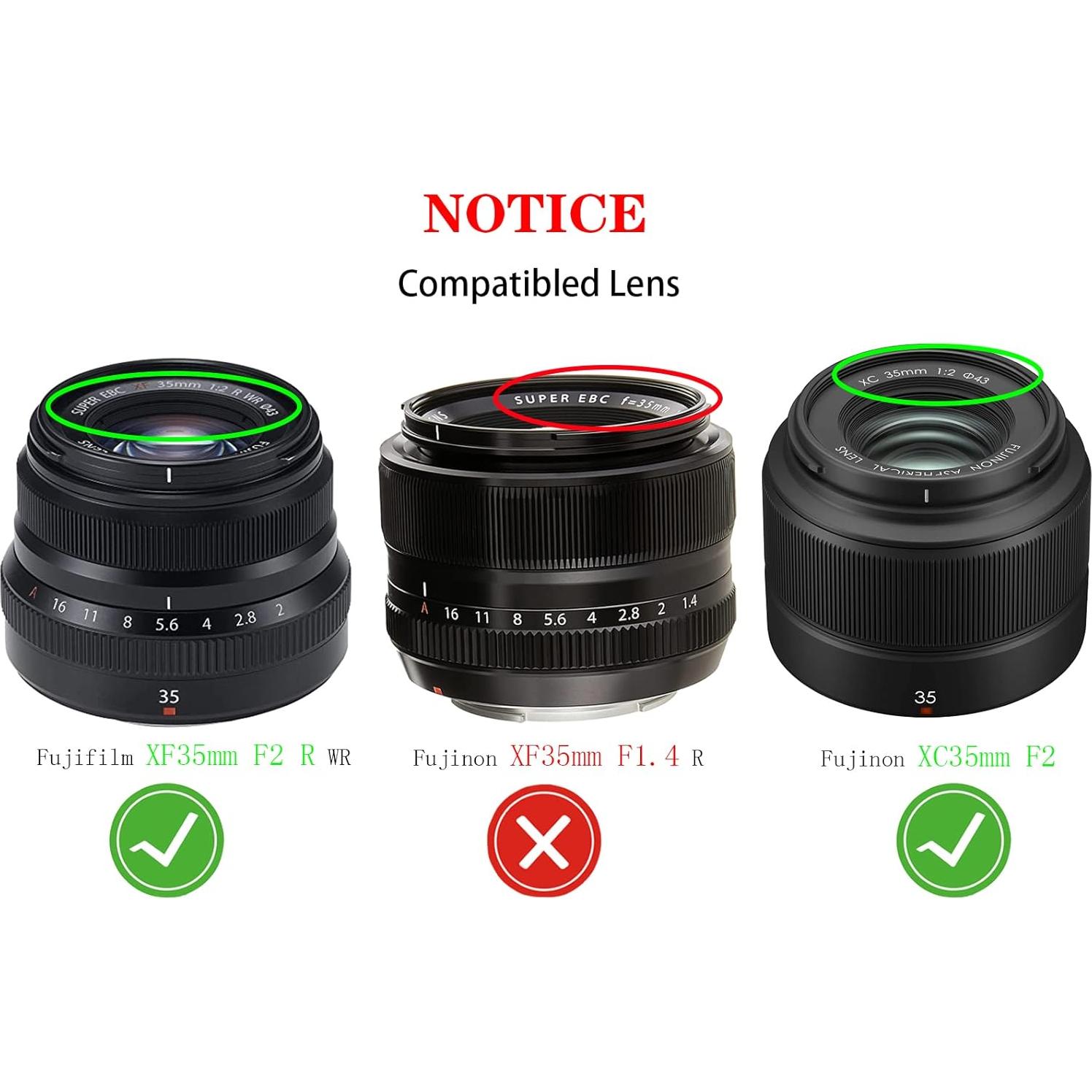 Cubierta de tapa de lente 43mm Huipuxiang para Fujifilm