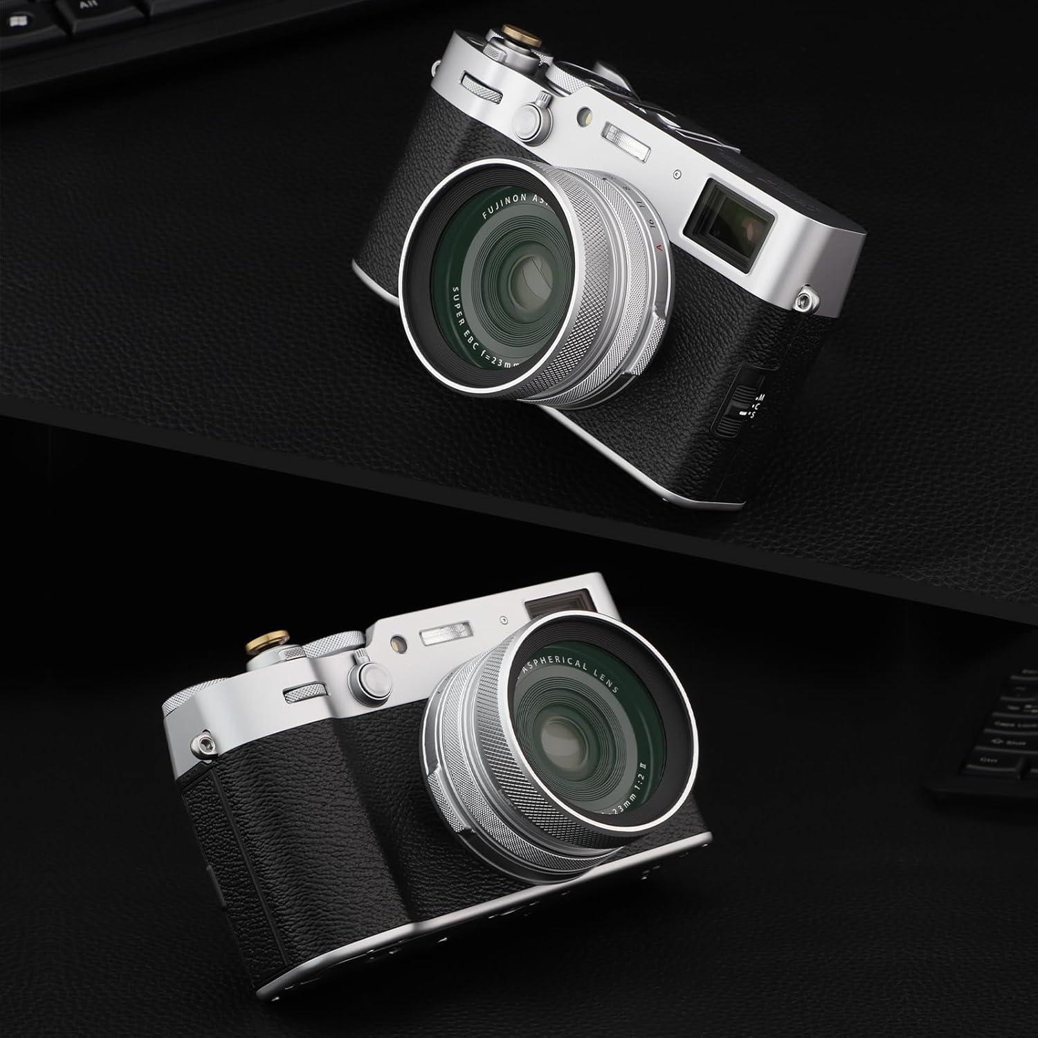 Capucha de Lente y Filtro UV Haoge LUV-X54W para Fujifilm X100V/X100VI