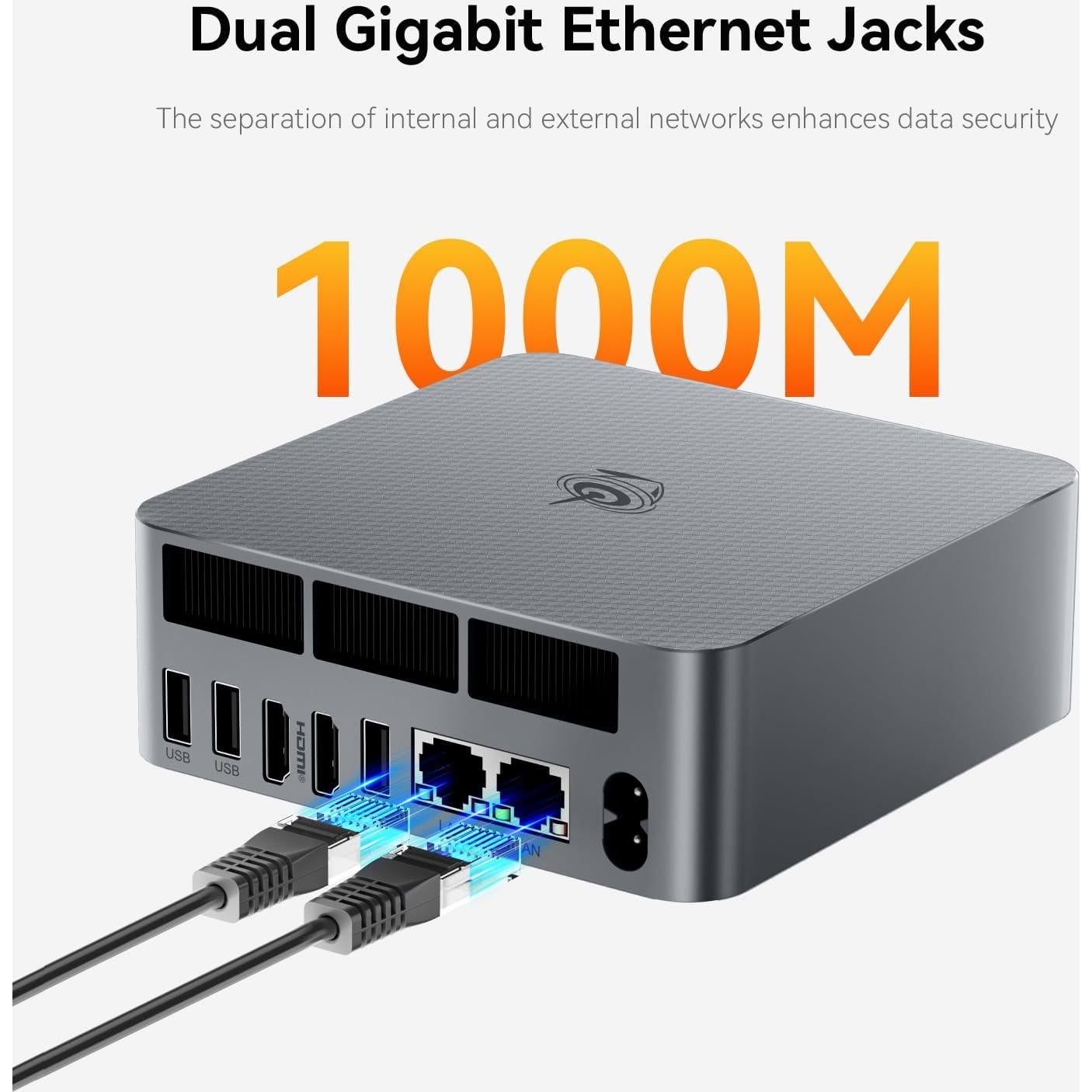 Beelink Mini PC EQR6 6600H 16GB 500GB Doble HDMI 4K