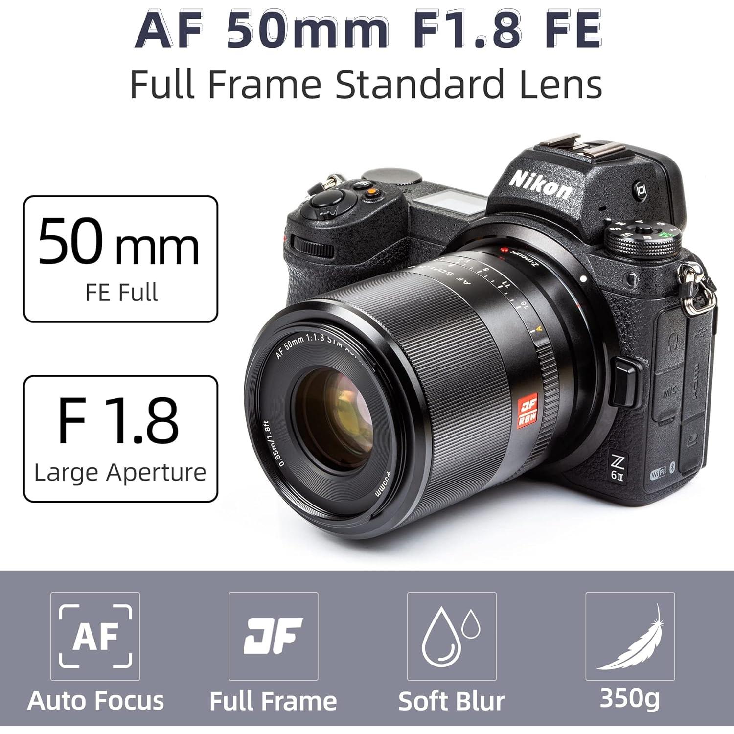 Lente VILTROX AF 50mm f/1.8 Z para Nikon Montura Z