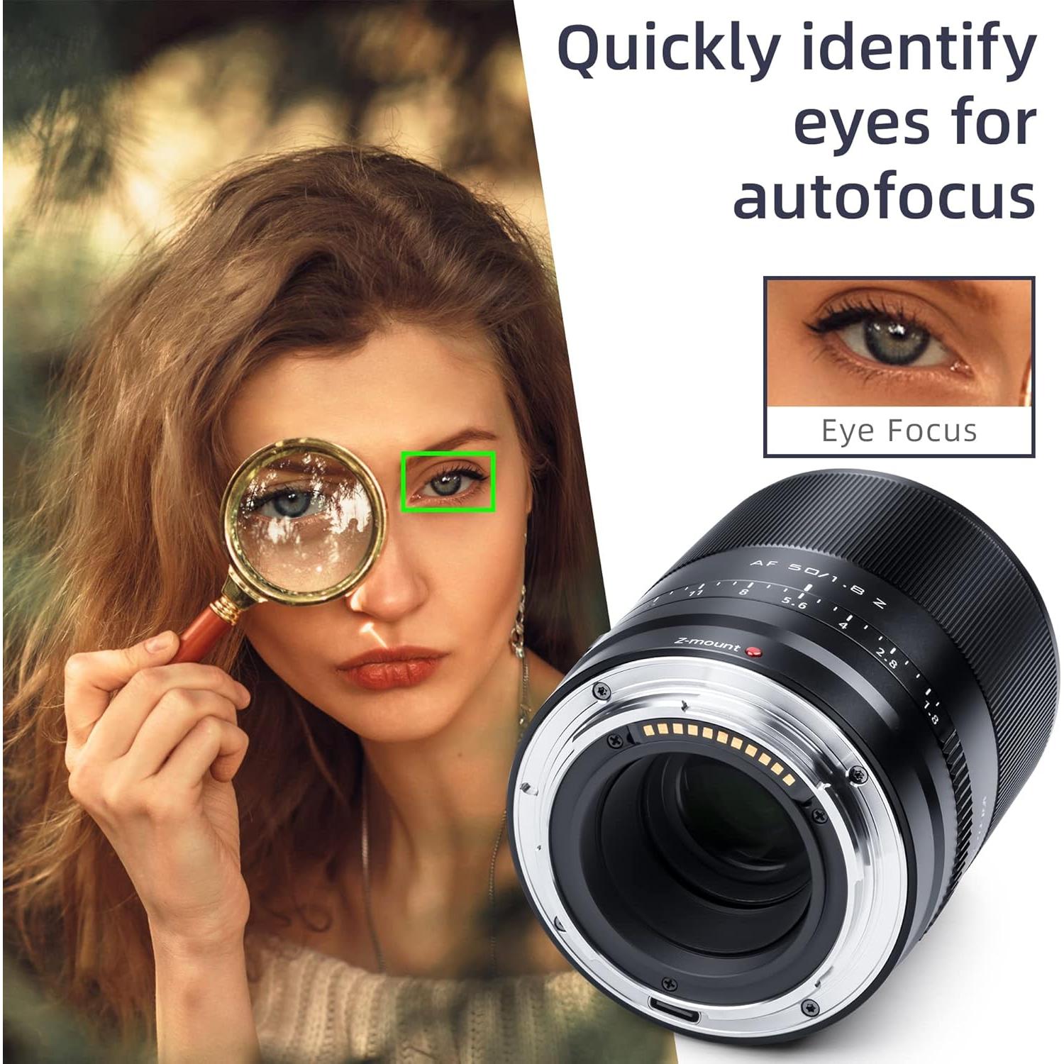 Lente VILTROX AF 50mm f/1.8 Z para Nikon Montura Z