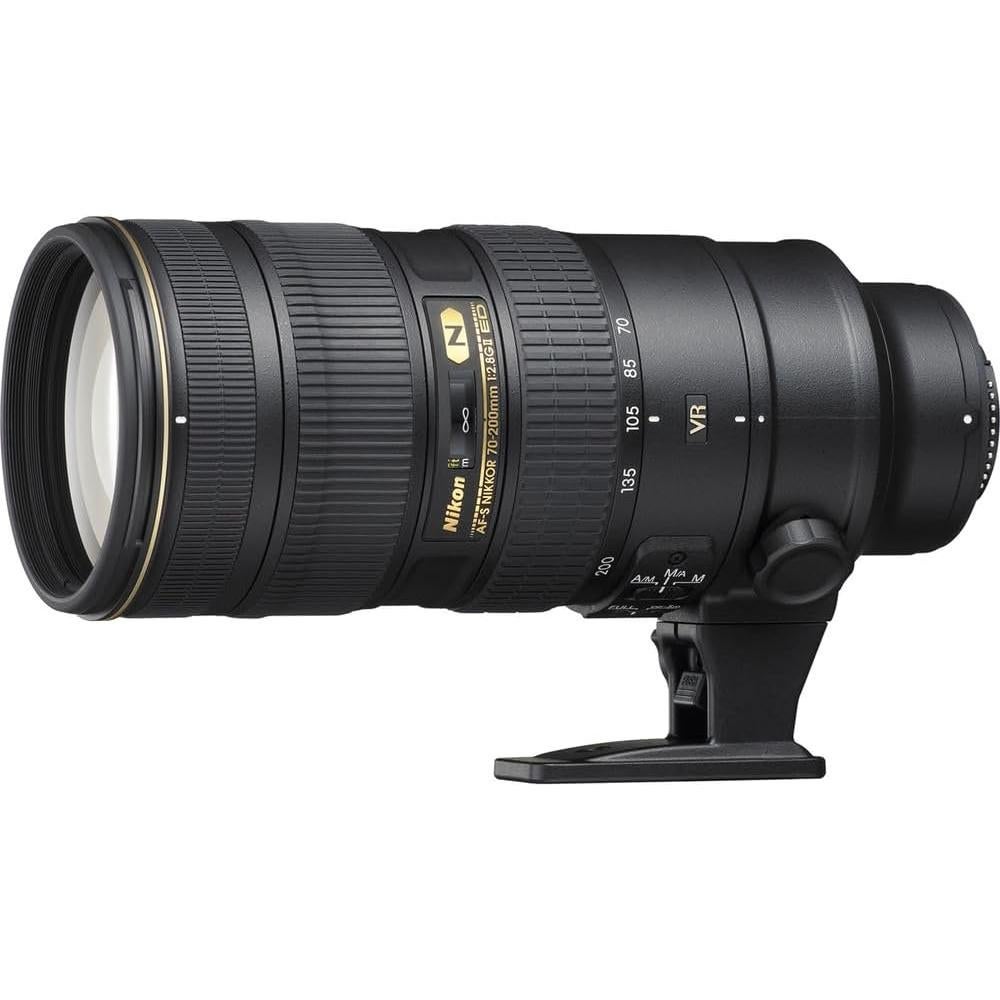 Nikon - AF-S NIKKOR 70-200mm f/2.8G ED VR II Telephoto Zoom Lens (2185) + Filter Kit + Cap Keeper + Cleaning Kit