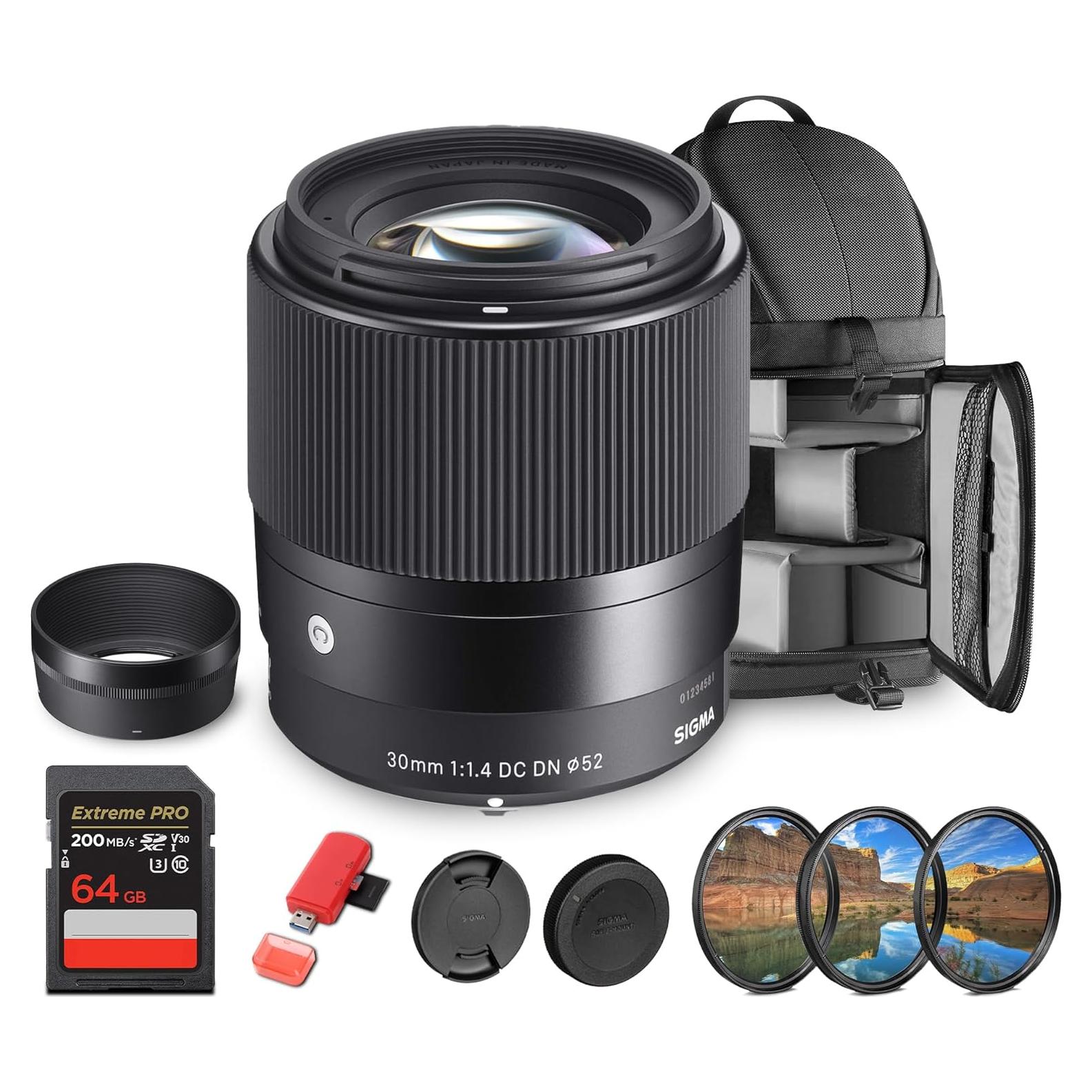 Lente Sigma 30mm f/1.4 DC DN Sony E - Ideal para Retratos y Video