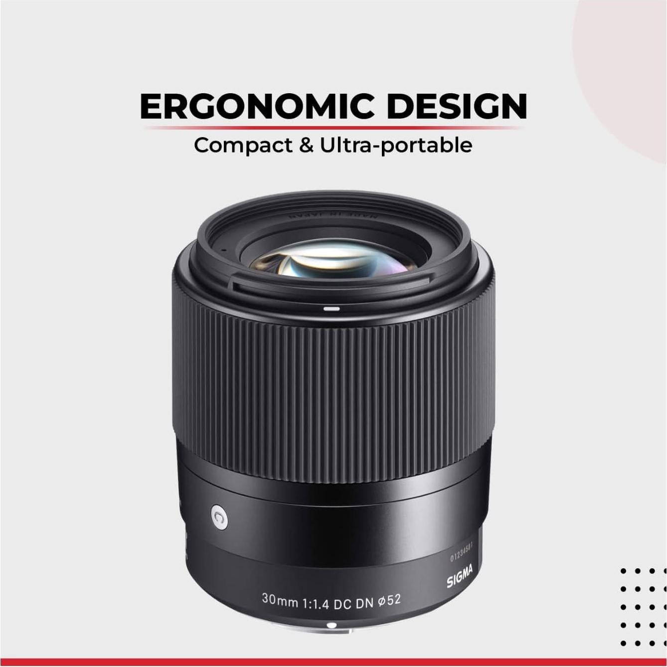 Lente Sigma 30mm f/1.4 DC DN Contemporáneo + Tarjeta 64GB