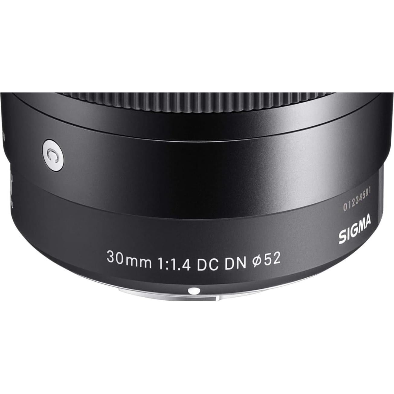 Lente Sigma 30mm F1.4 DC DN para Canon EF-M - Negro