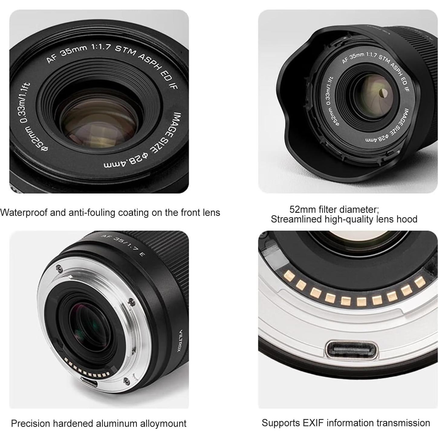 Lente Prime Viltrox 35mm F1.7 Montura E Autofoco para Sony