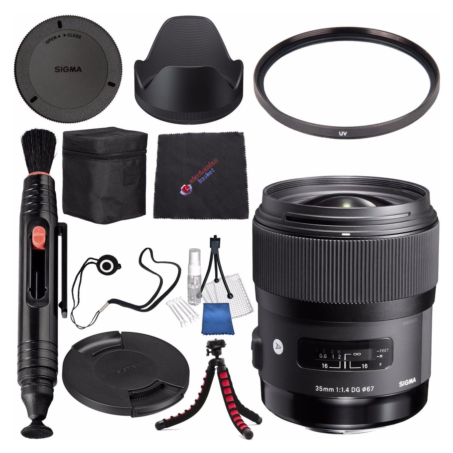 Lente Sigma 35mm f/1.4 DG HSM Art para DSLR Nikon + Accesorios