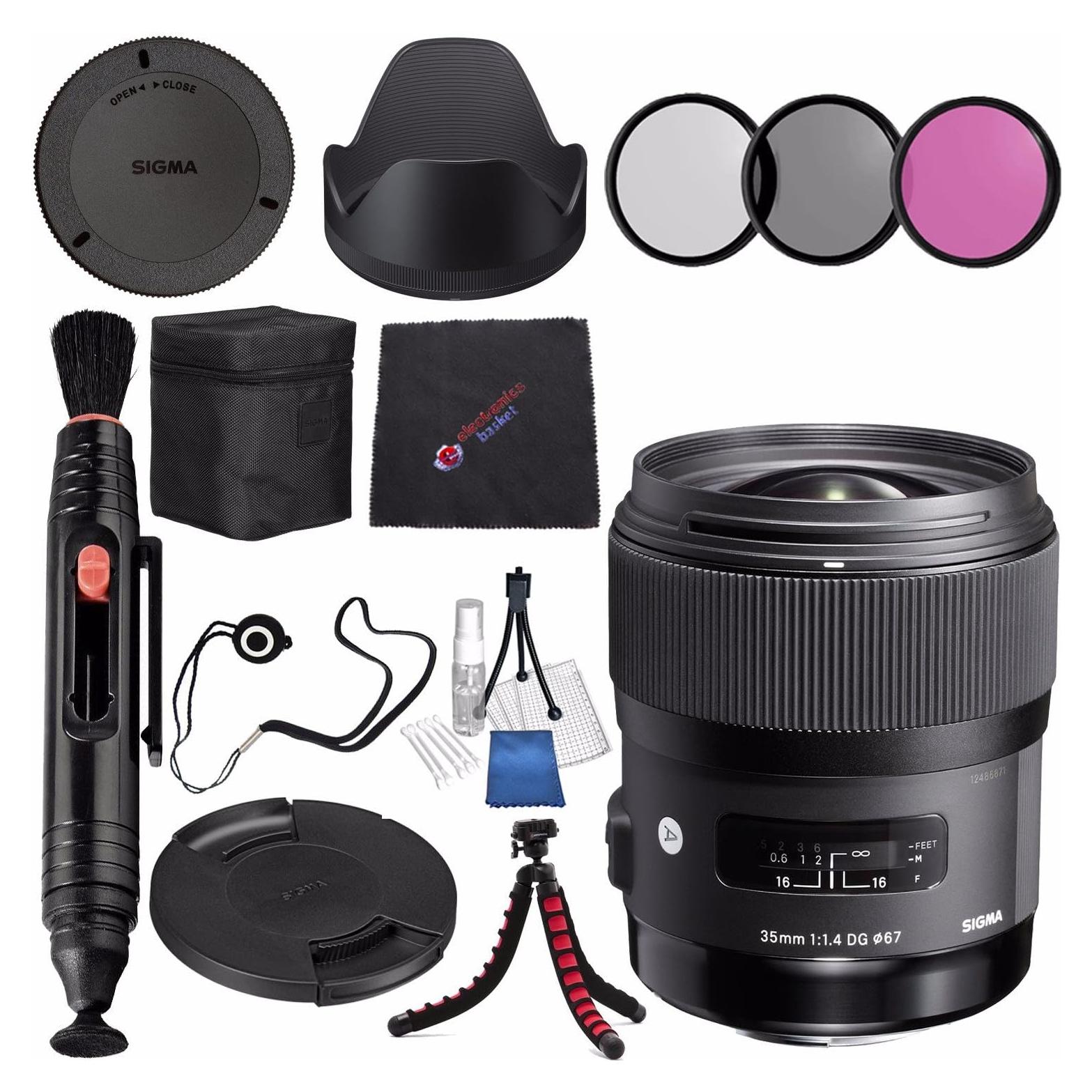 Lente Sigma 35mm f/1.4 DG HSM Art para DSLR Nikon + Kit Accesorios