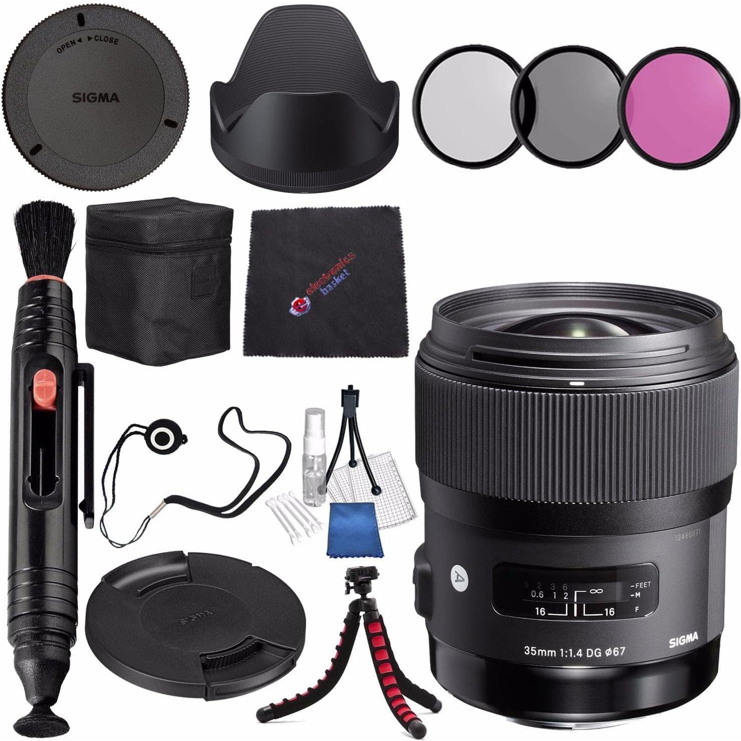 Lente Sigma 35mm f/1.4 DG HSM Art para DSLR Nikon + Kit Accesorios