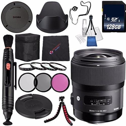 Lente Sigma 35mm f/1.4 DG HSM Art para DSLR Nikon + Kit Accesorios