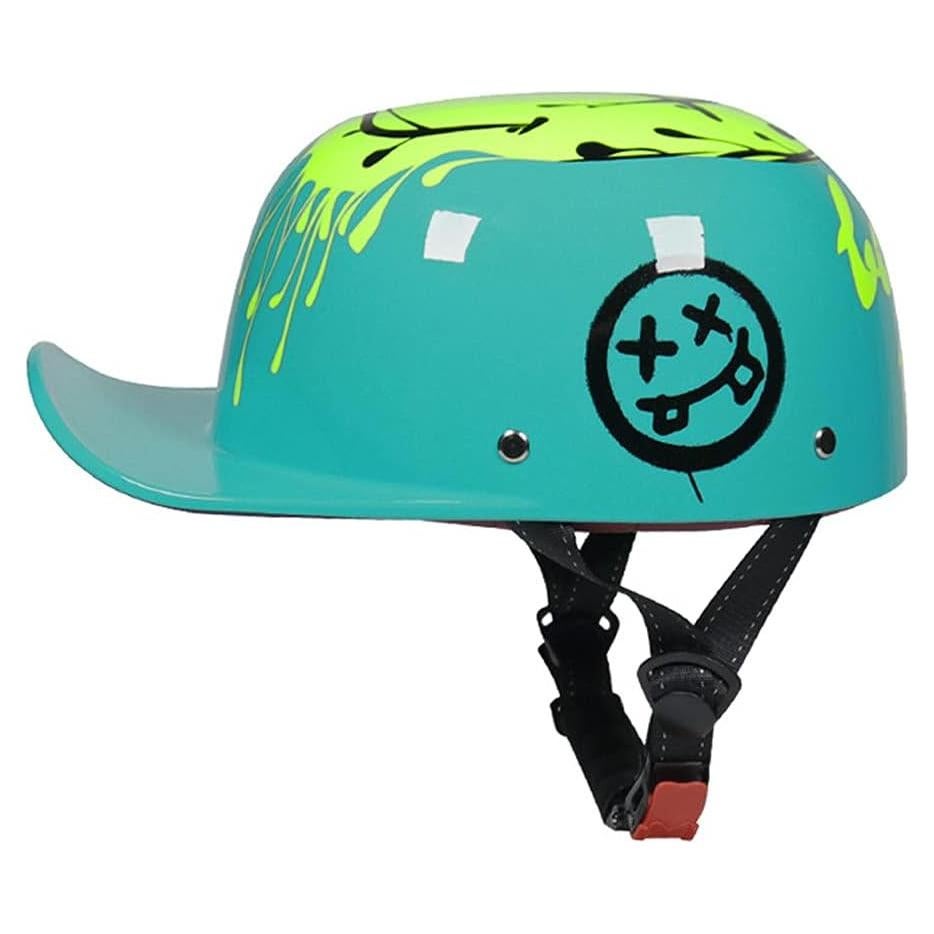 Casco de Motocicleta Woljay 201 Retro Unisex Certificado DOT