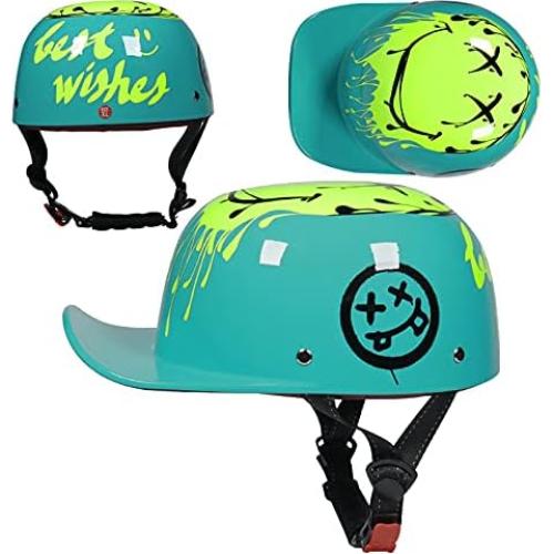 Casco de Motocicleta Woljay 201 Retro Unisex Certificado DOT
