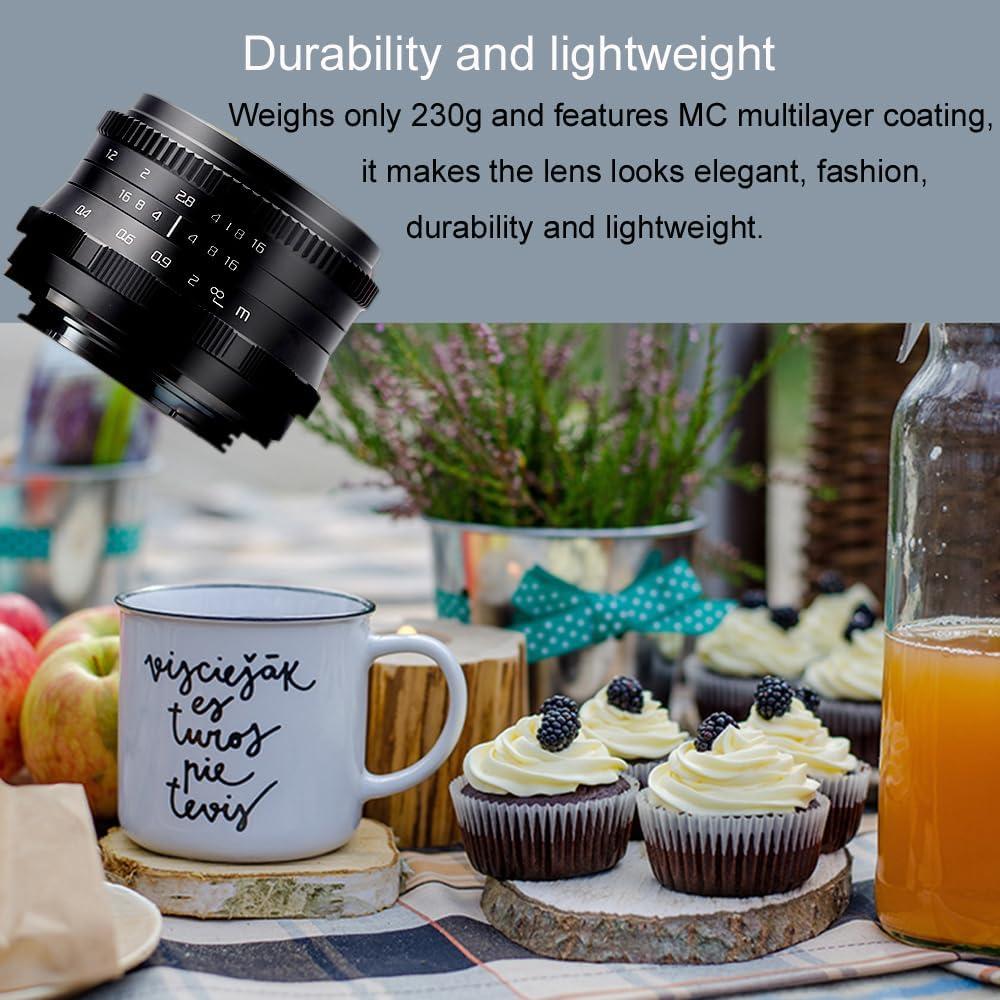 Lente JINTU 35mm F1.2 Manual para Cámaras Sony E-Mount