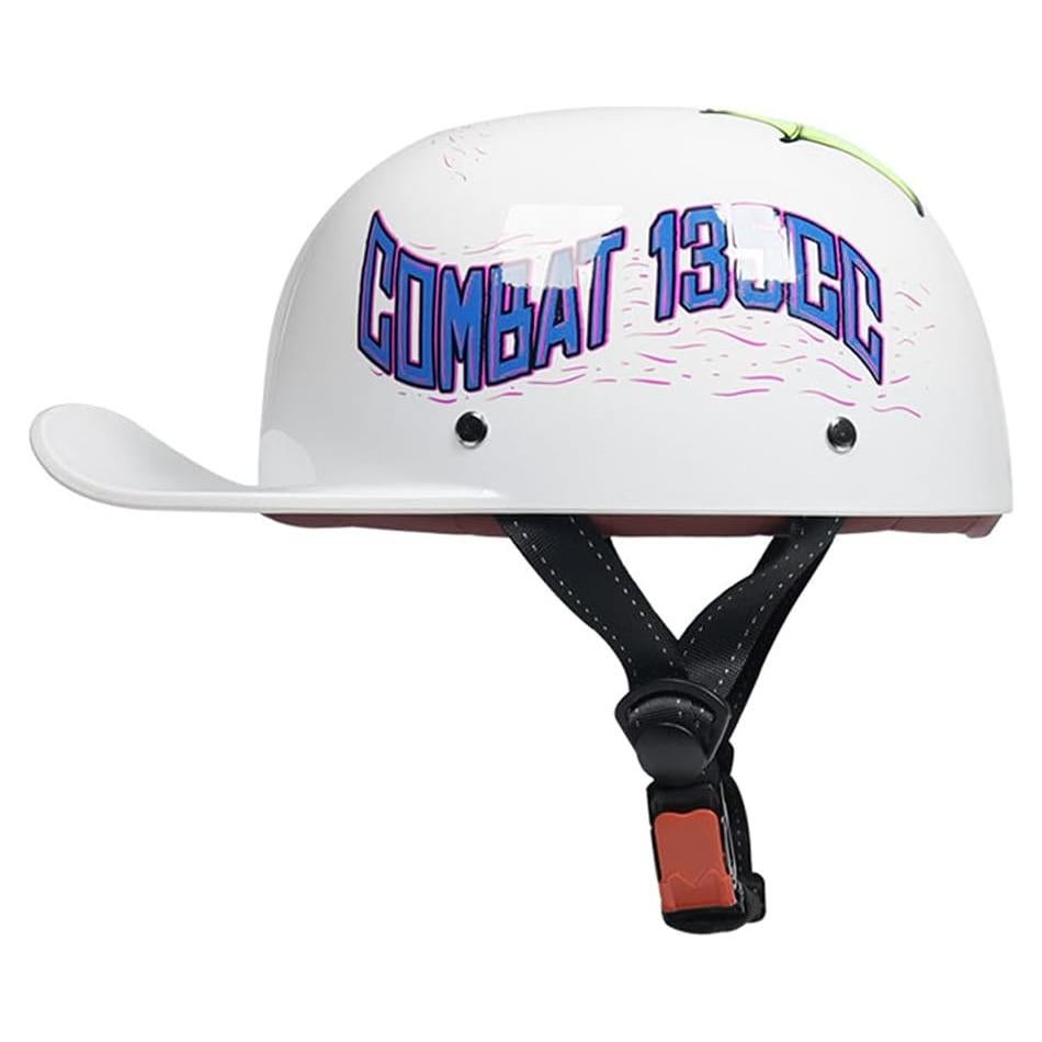 Casco de Motocicleta Woljay 201 Retro Unisex Medio ABS