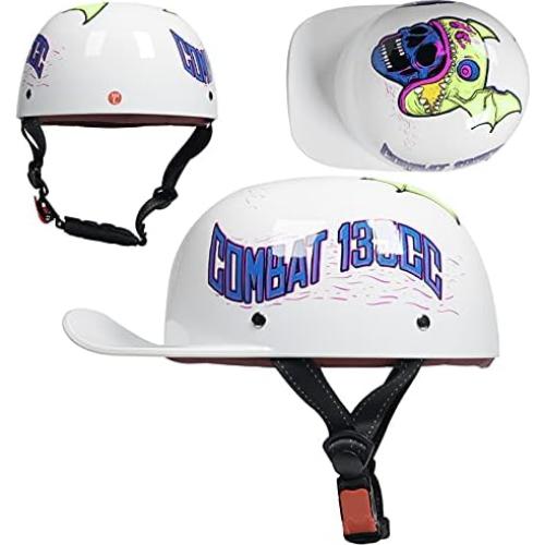 Casco de Motocicleta Woljay 201 Retro Unisex Medio ABS