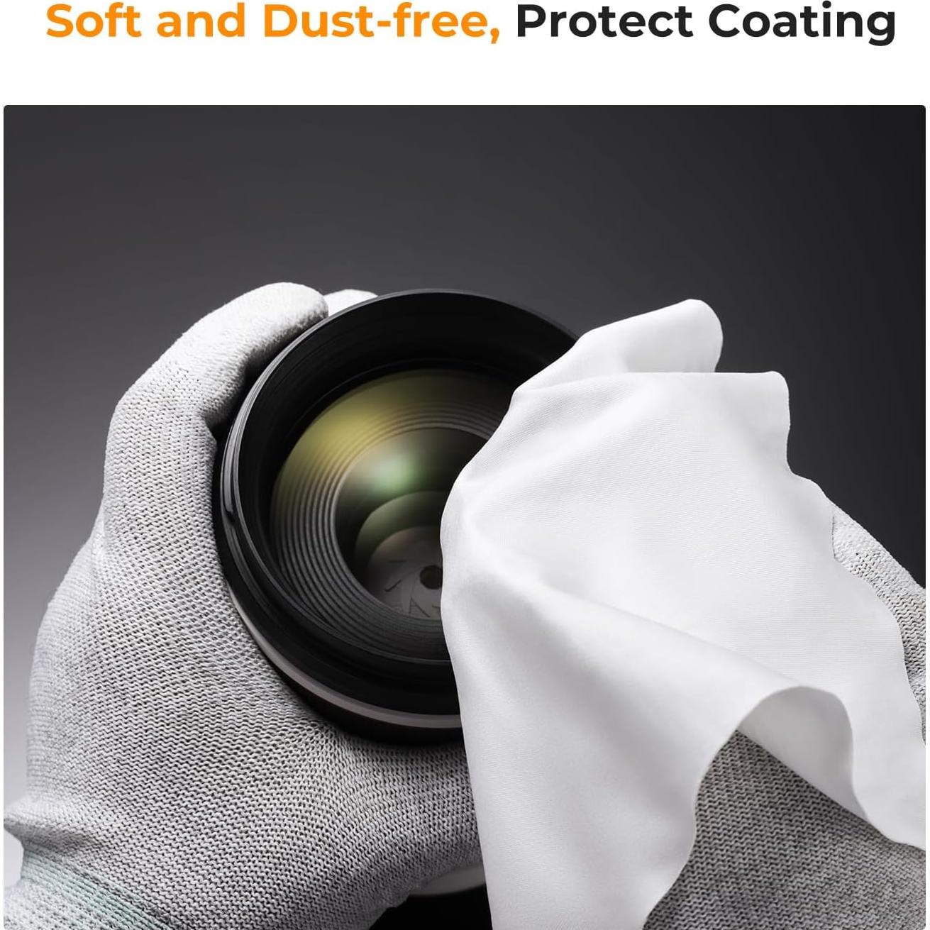 Kit de Tapa de Lente K&F Concept 55mm + Paño de Limpieza