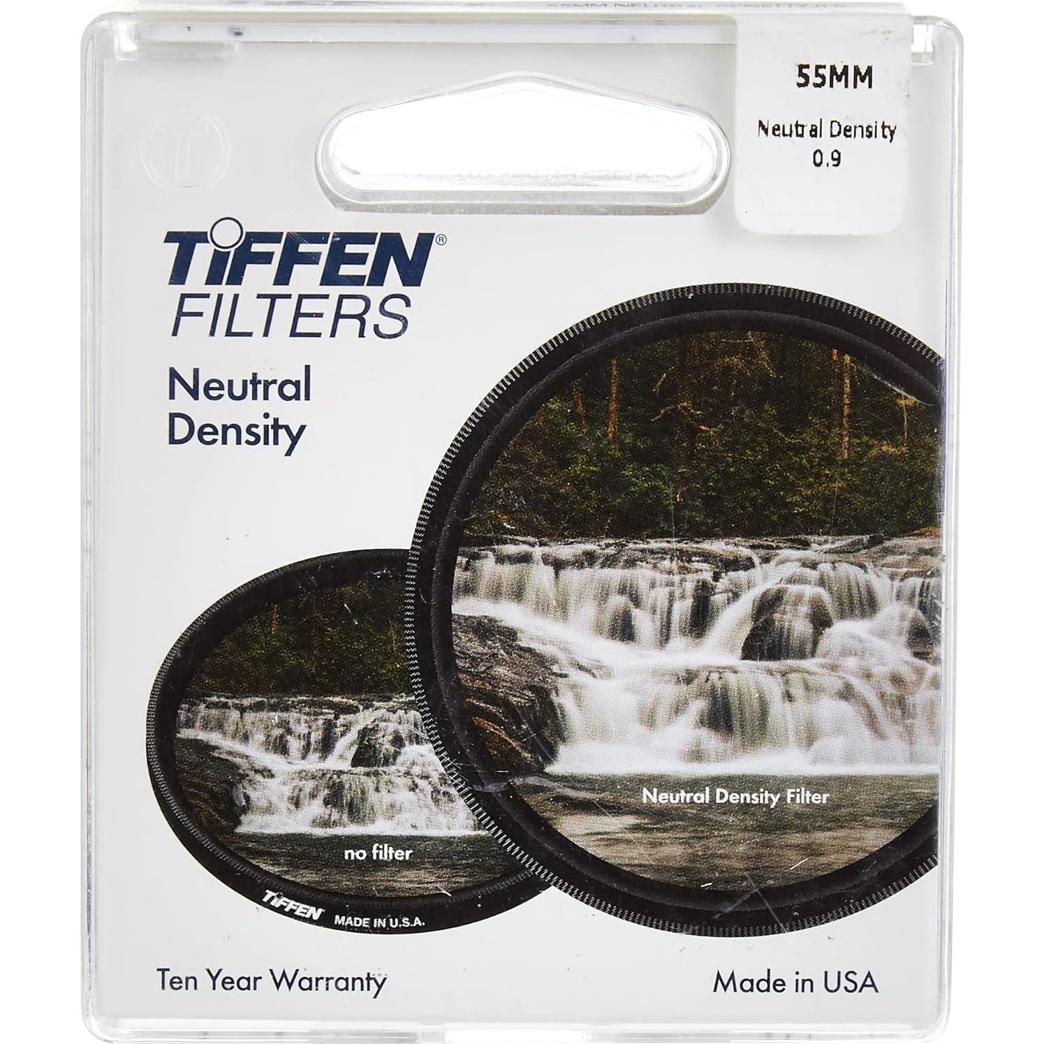 Filtro de lente Tiffen 55mm Densidad Neutra 0.9 para cámara