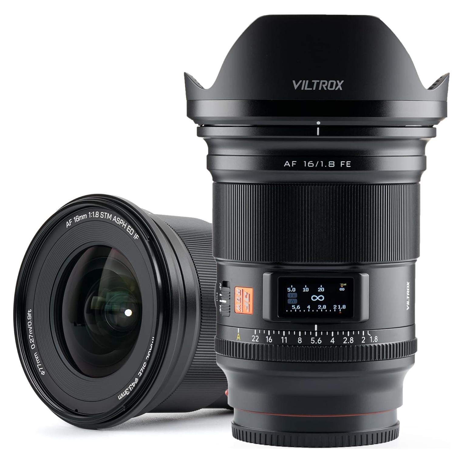 Lente Gran Angular VILTROX 16mm F1.8 para Sony E-Mount