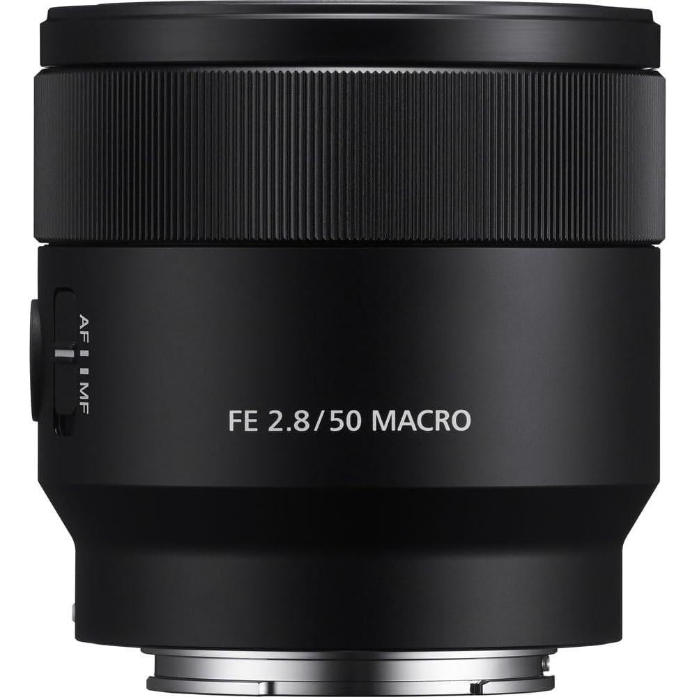 Sony FE 50mm f/2.8 Macro Lens (SEL50M28) + Cleaning Kit + Lens Filter Kit + Lens Cap(Renewed)