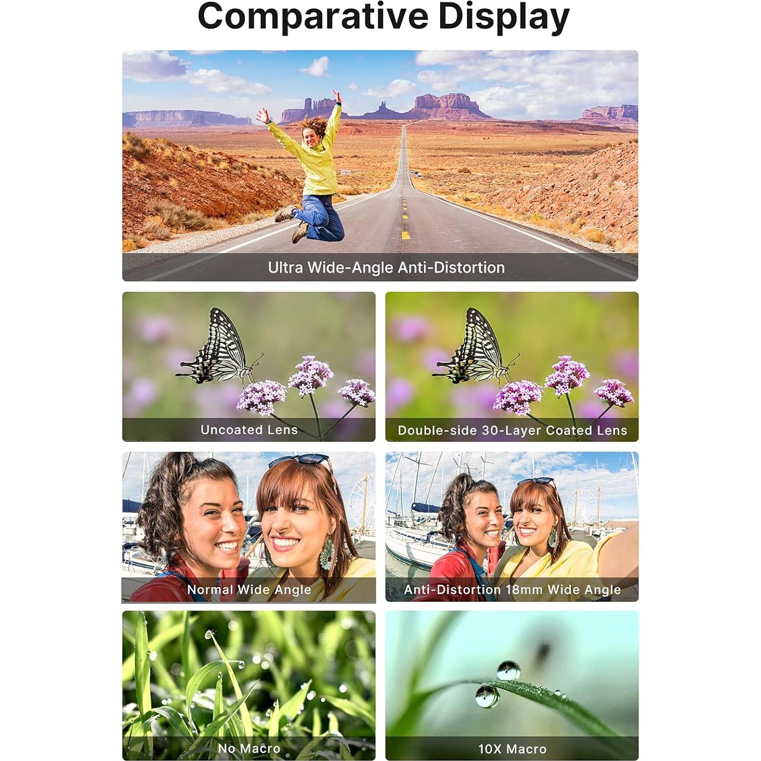 Lente Gran Angular 18mm y Macro 10X ULANZI para Sony ZV1