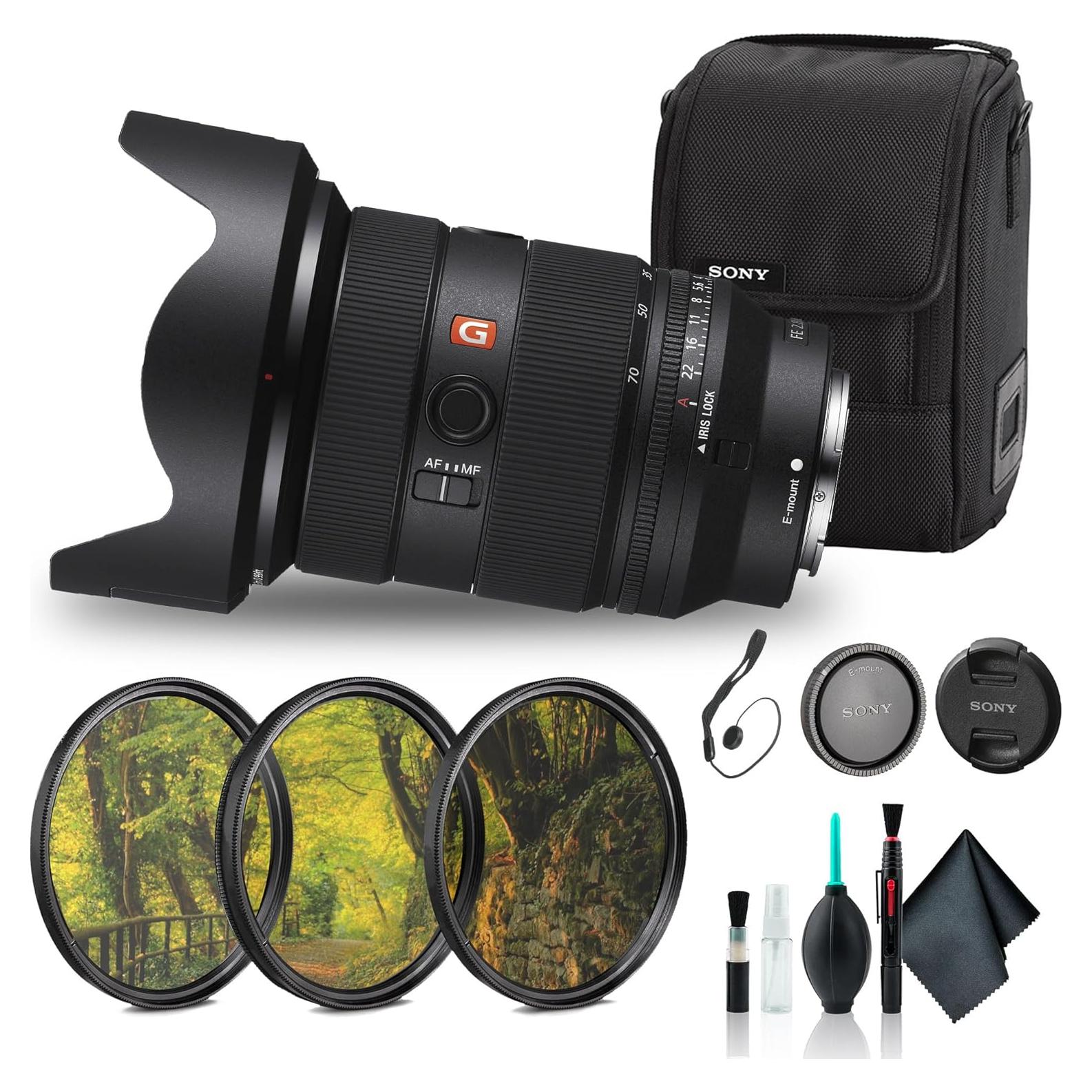 Lente Sony FE 24-70mm f/2.8 GM II + Kit de Filtros y Limpieza